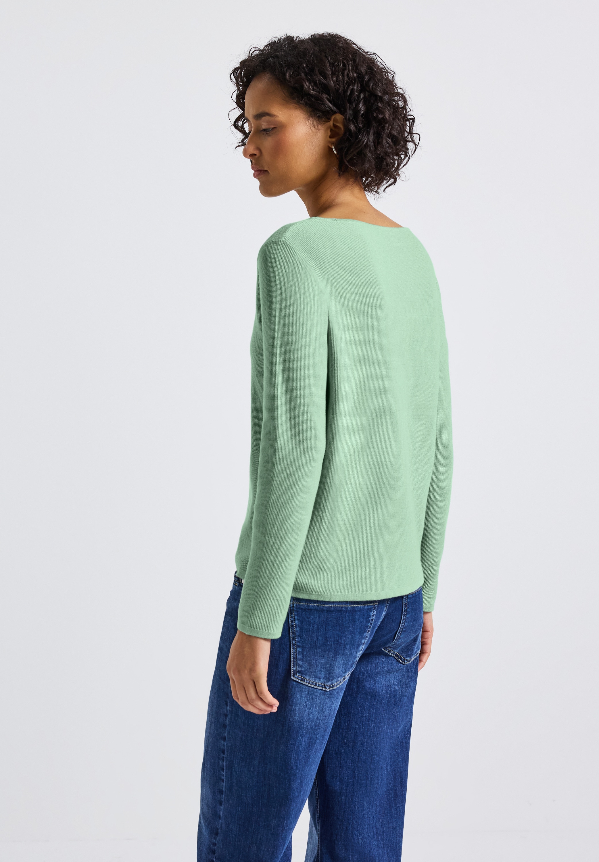 STREET ONE Strickpullover, mit U-Boot-Ausschnitt