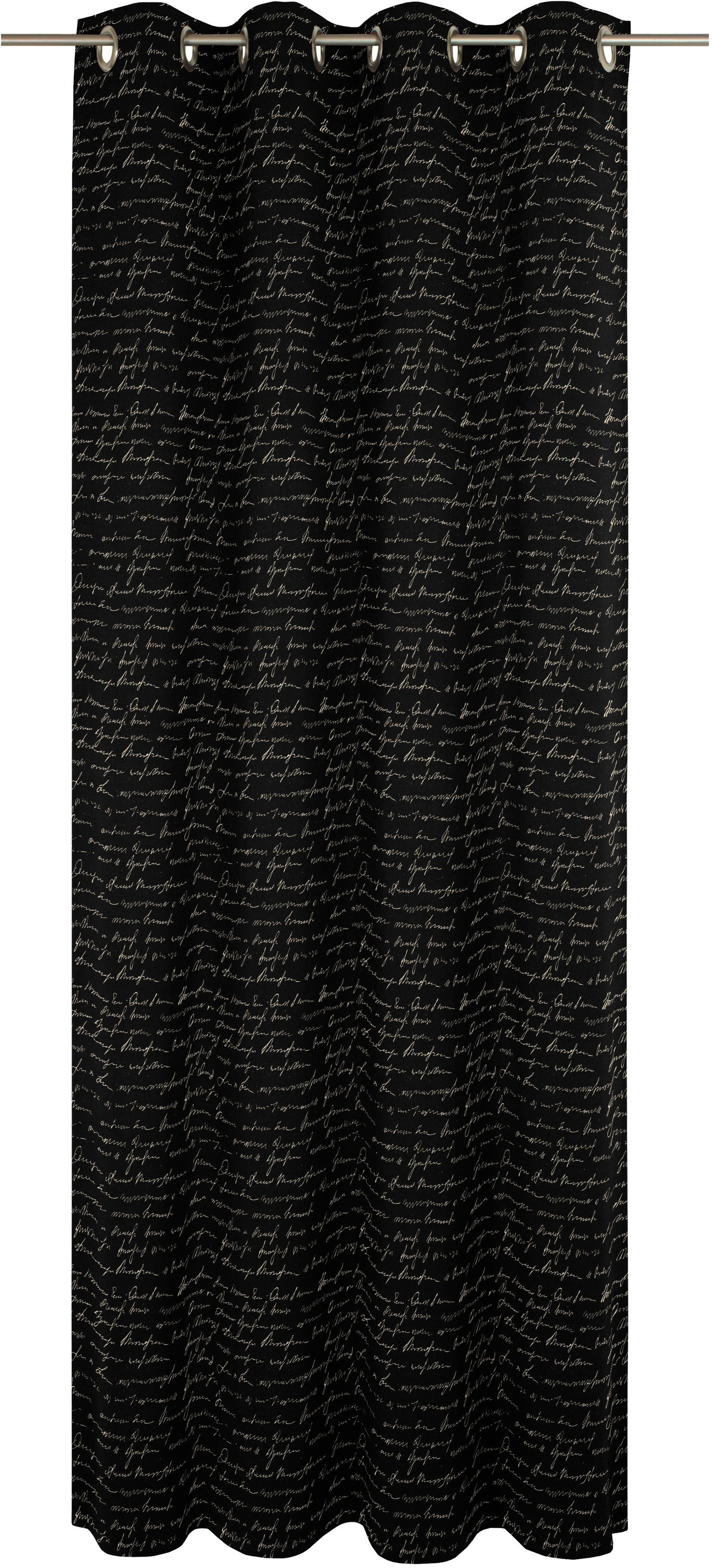 Adam Vorhang "Scribble" Ösen 1 Stk. tlg. aus Leinen und Bio-Baumwolle günstig online kaufen