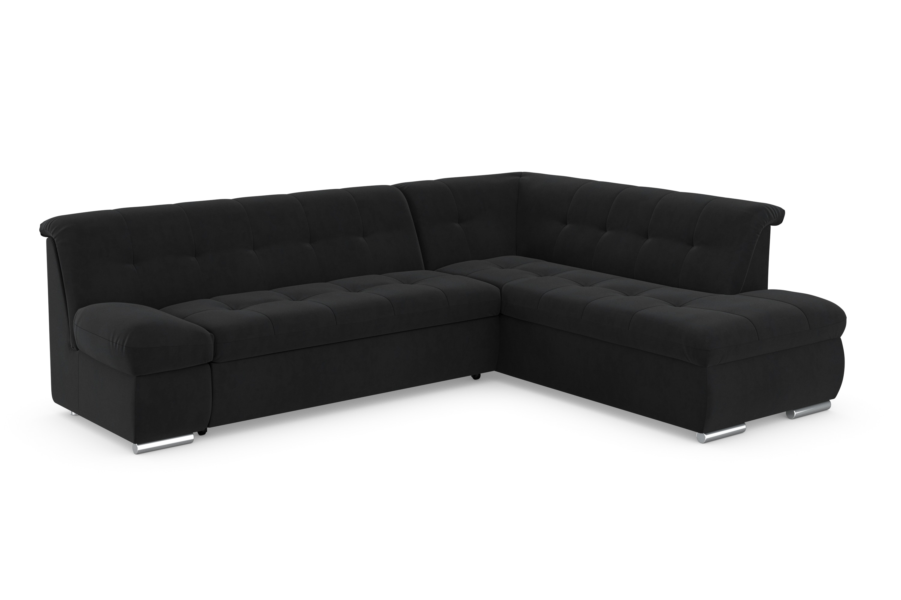 DOMO collection Ecksofa "MONA 271x213 cm, modern und komfortabel" whlw. mit Bett- und Armlehnfunktion, L-Form