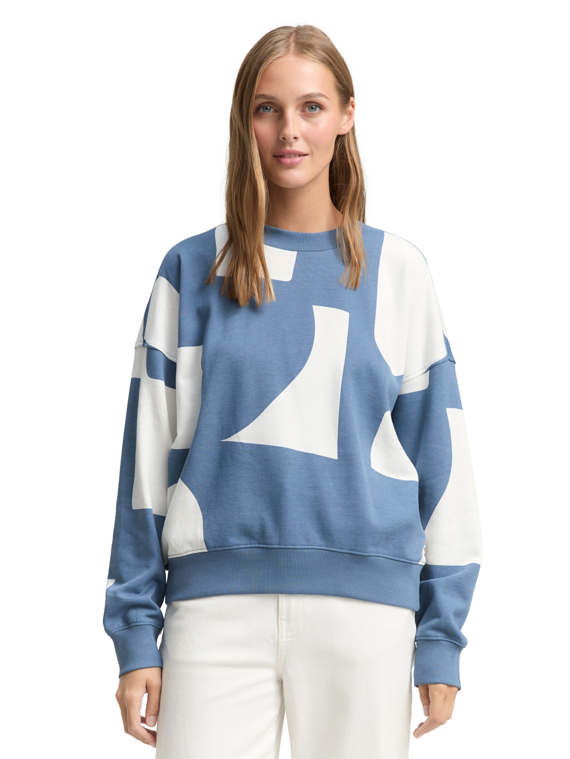 TOM TAILOR Denim Sweatshirt, mit All-Over Print günstig online kaufen