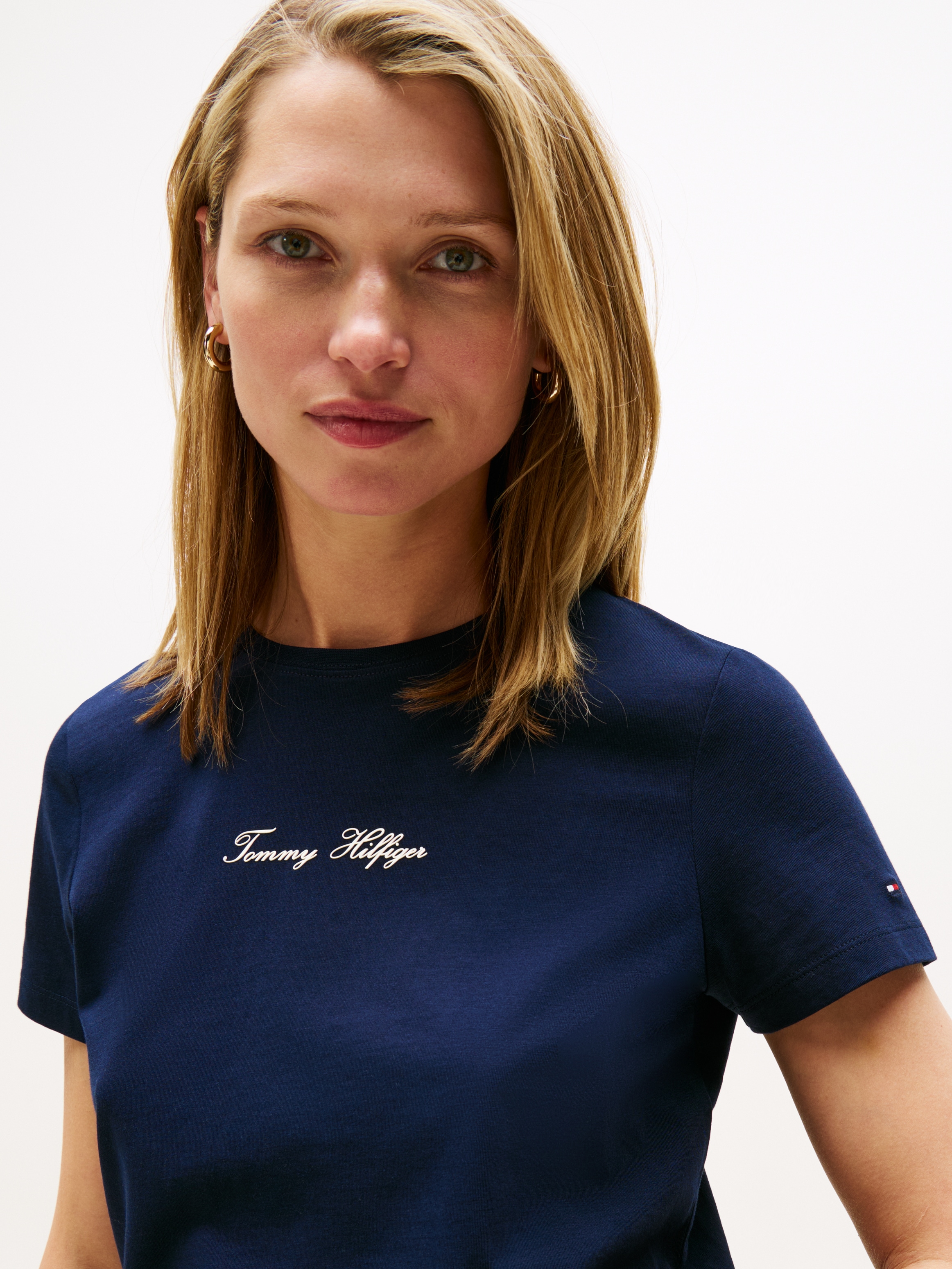 Tommy Hilfiger Kurzarmshirt »CLASSIC SCRIPT REG SS TEE«