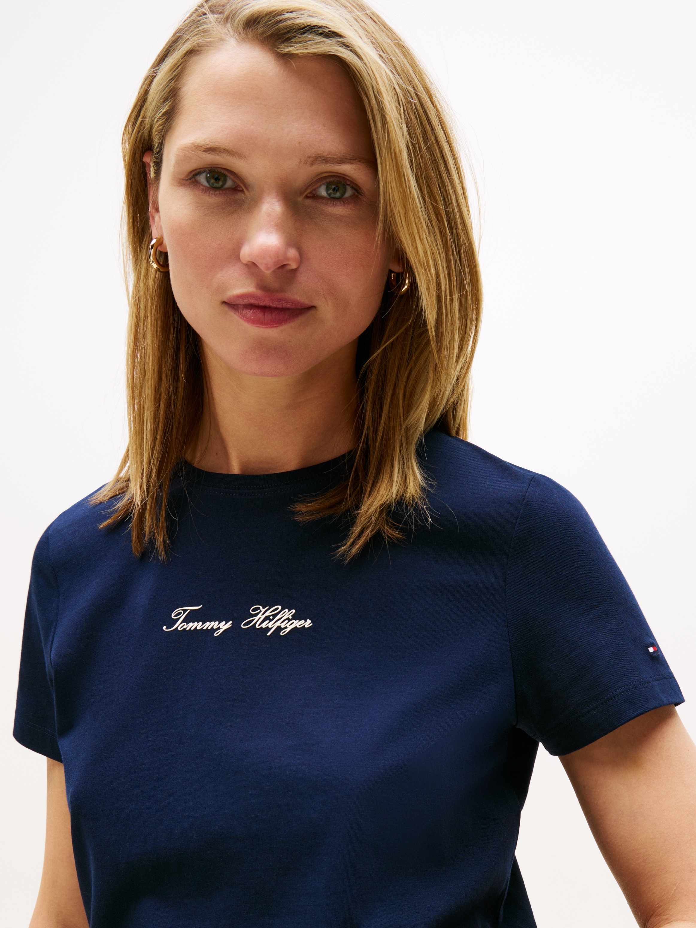 Tommy Hilfiger Kurzarmshirt "CLASSIC SCRIPT REG SS TEE" günstig online kaufen