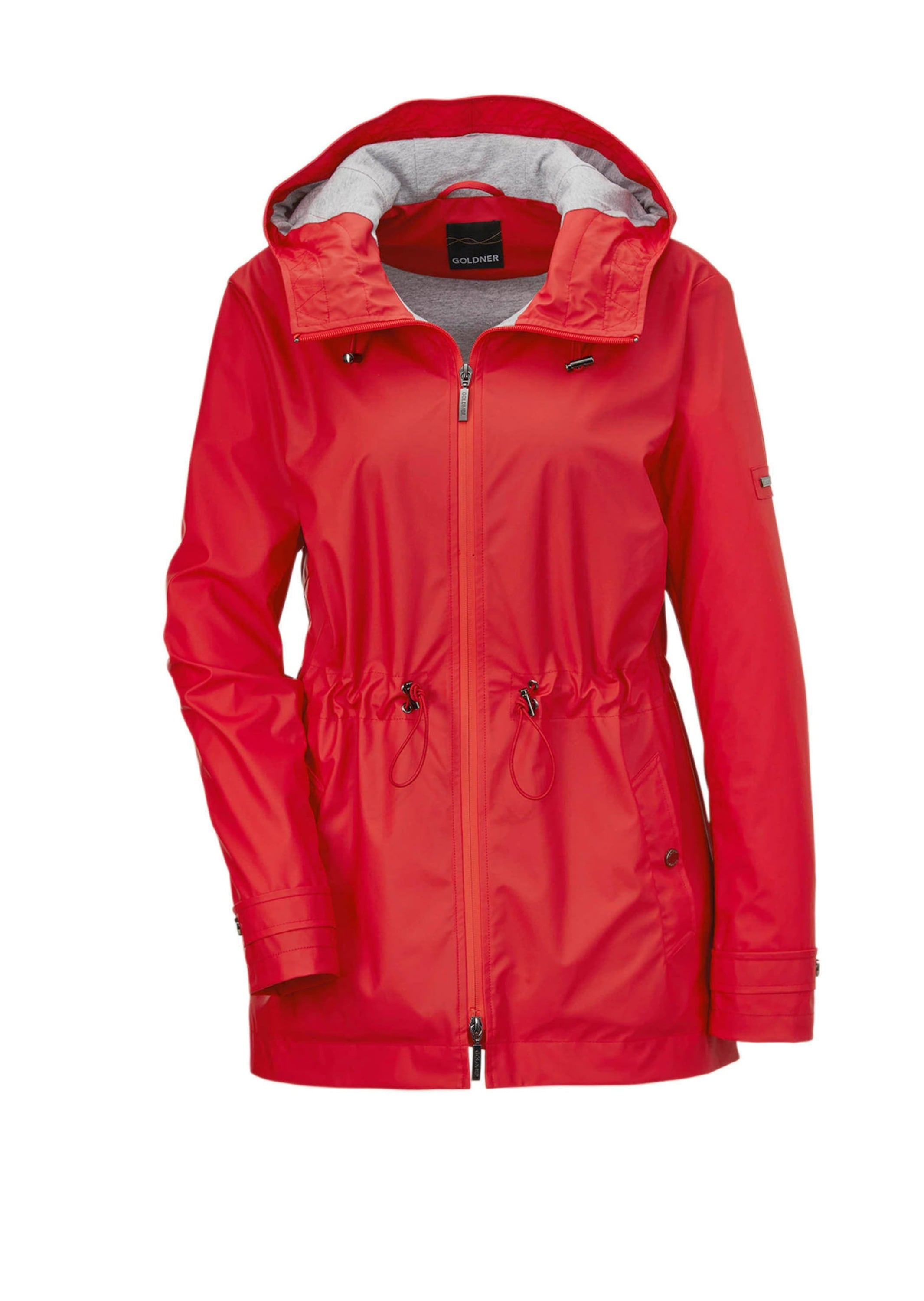 GOLDNER Funktionsjacke "Funktionaler Regenmantel mit Jerseyfutter" Praktischer 2-Wege-Reißverschluss