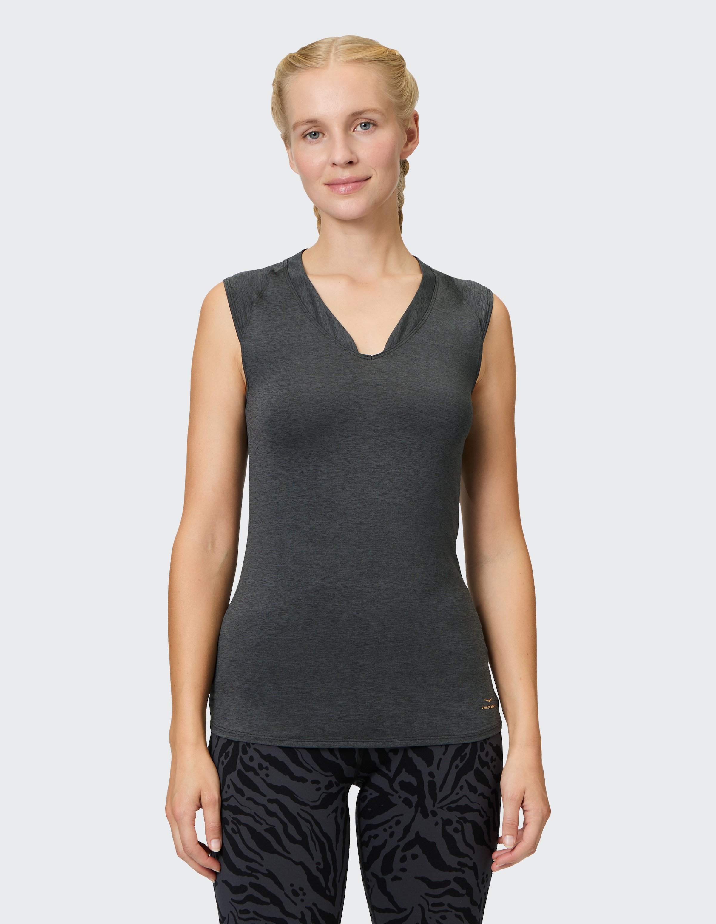 Venice Beach T-Shirt "T-SHIRT ELEAMEE" mit V-Ausschnitt, ärmellos, taillierte Passform