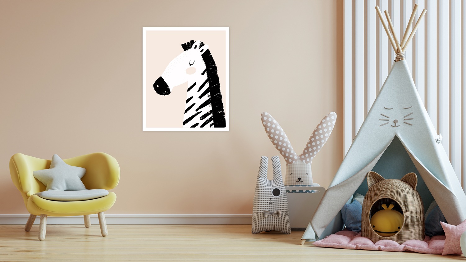 Lüttenhütt Poster "Zebra im Profil", Fantasy-Tiere-Zebra Bilder, (1 St.), H günstig online kaufen