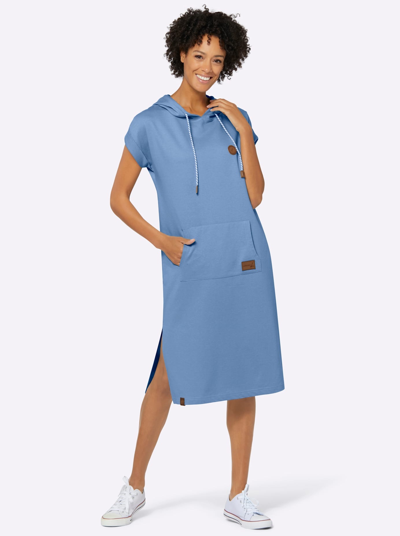 Casual Looks Sweatkleid "Jersey-Kleid" aufgesetzte Taschen günstig online kaufen