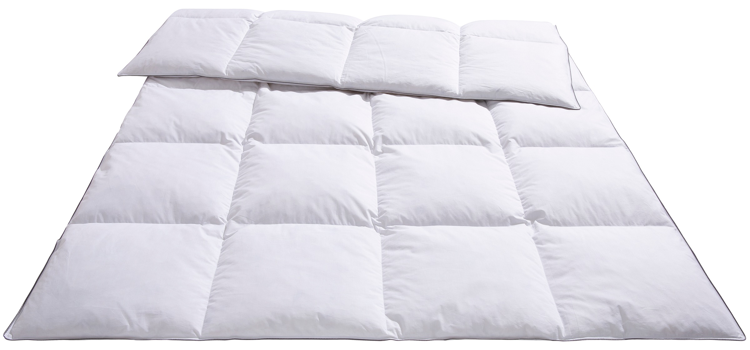 OTTO home Federbettdecke "Forsakar, Bettdecke 135x200 cm, 155x220 cm und weitere Größen" extrawarm Füllung 100% Federn Bezug Baumwolle 1 Stk. tlg. Bettdecken, Sommer, Winter, Decke, Made in Germany, hautfreundlich
