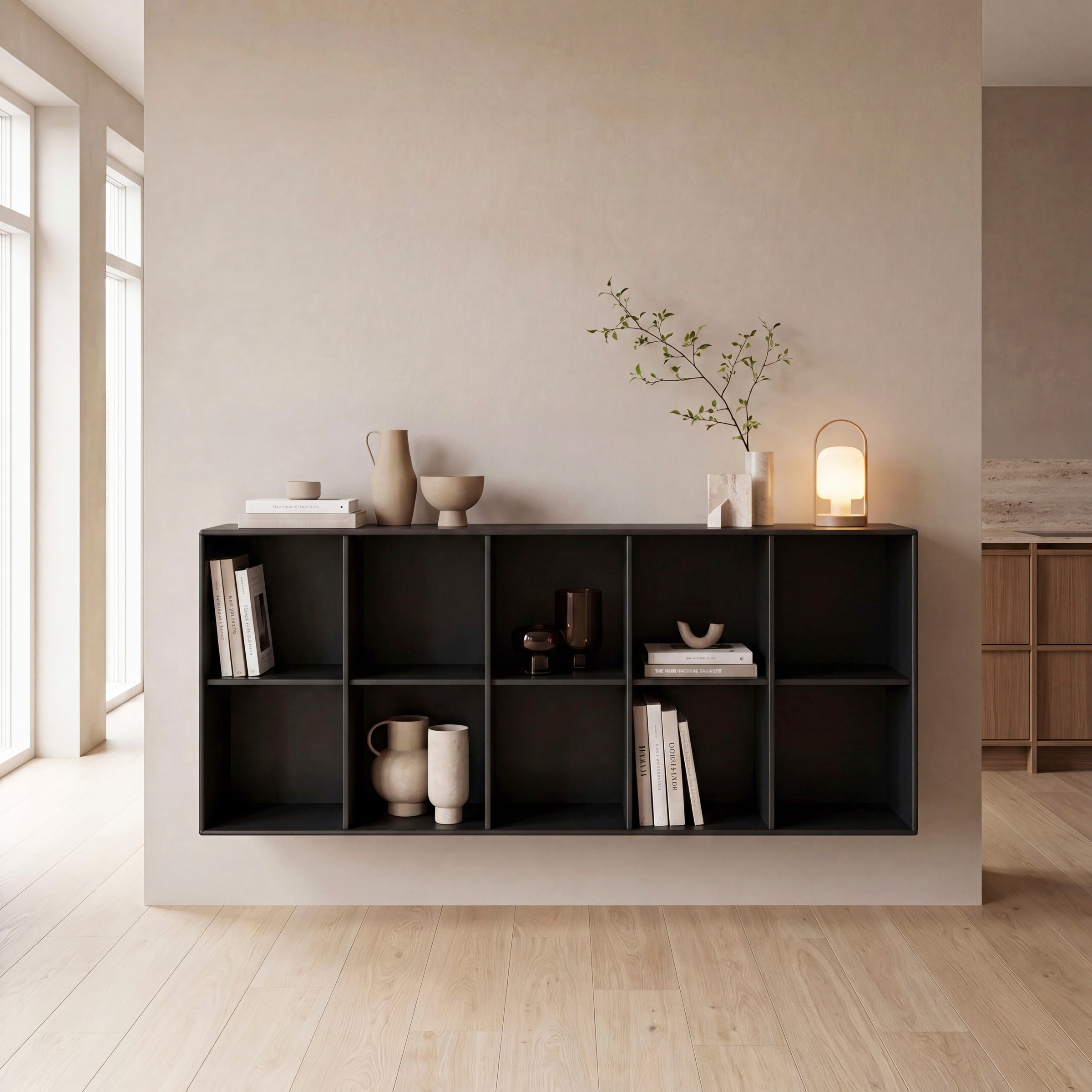 Hammel Furniture Sideboard »Mistral Kubus 117, hängend/stehend montierbar« 1 Stk. tlg. Verstellbar Einlegeböden, B: 169 cm, anpassungsbar Designmöbel