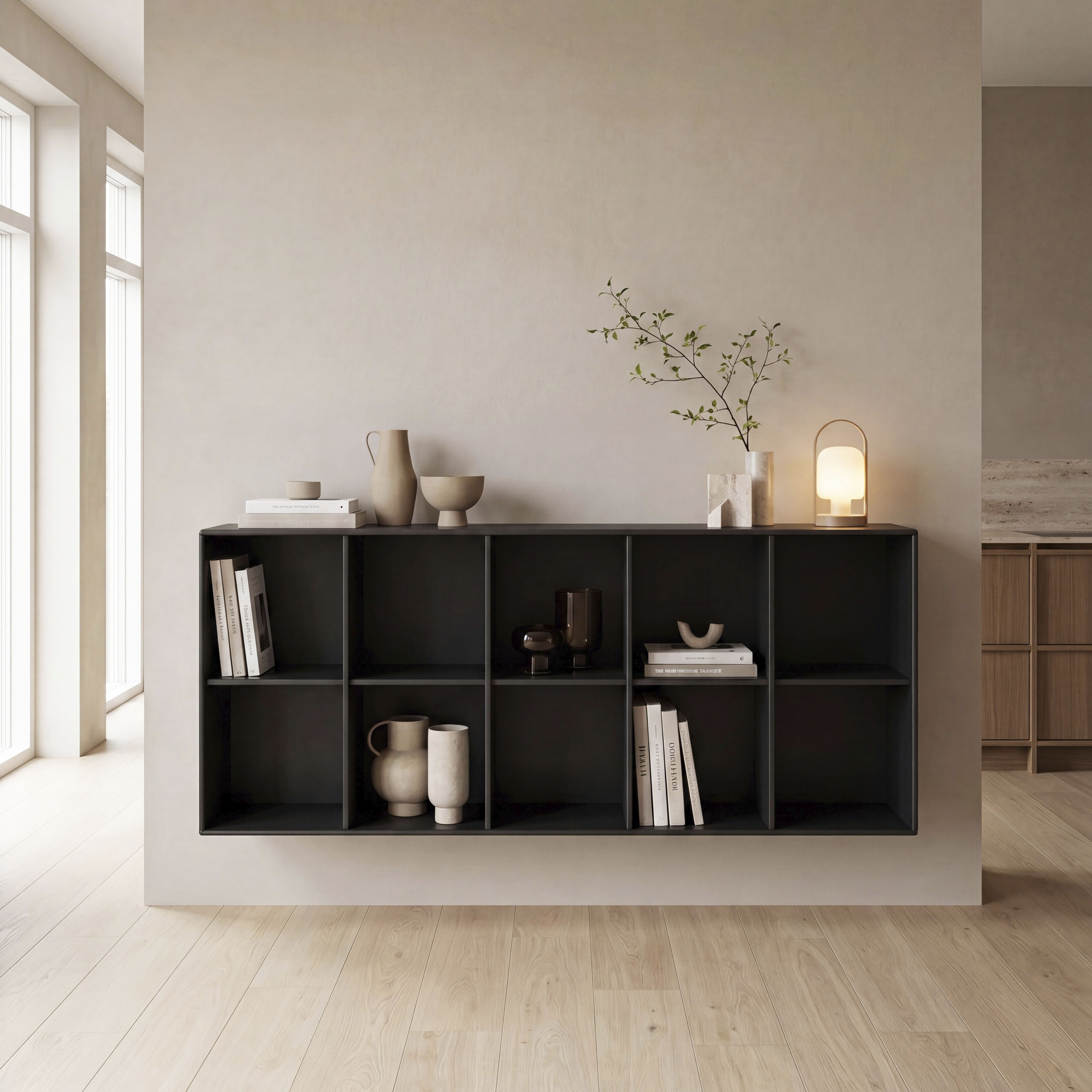 Hammel Furniture Sideboard "Mistral Kubus 117, hängend/stehend montierbar" 1 Stk. tlg. Verstellbar Einlegeböden, B: 169 cm, anpassungsbar Designmöbel