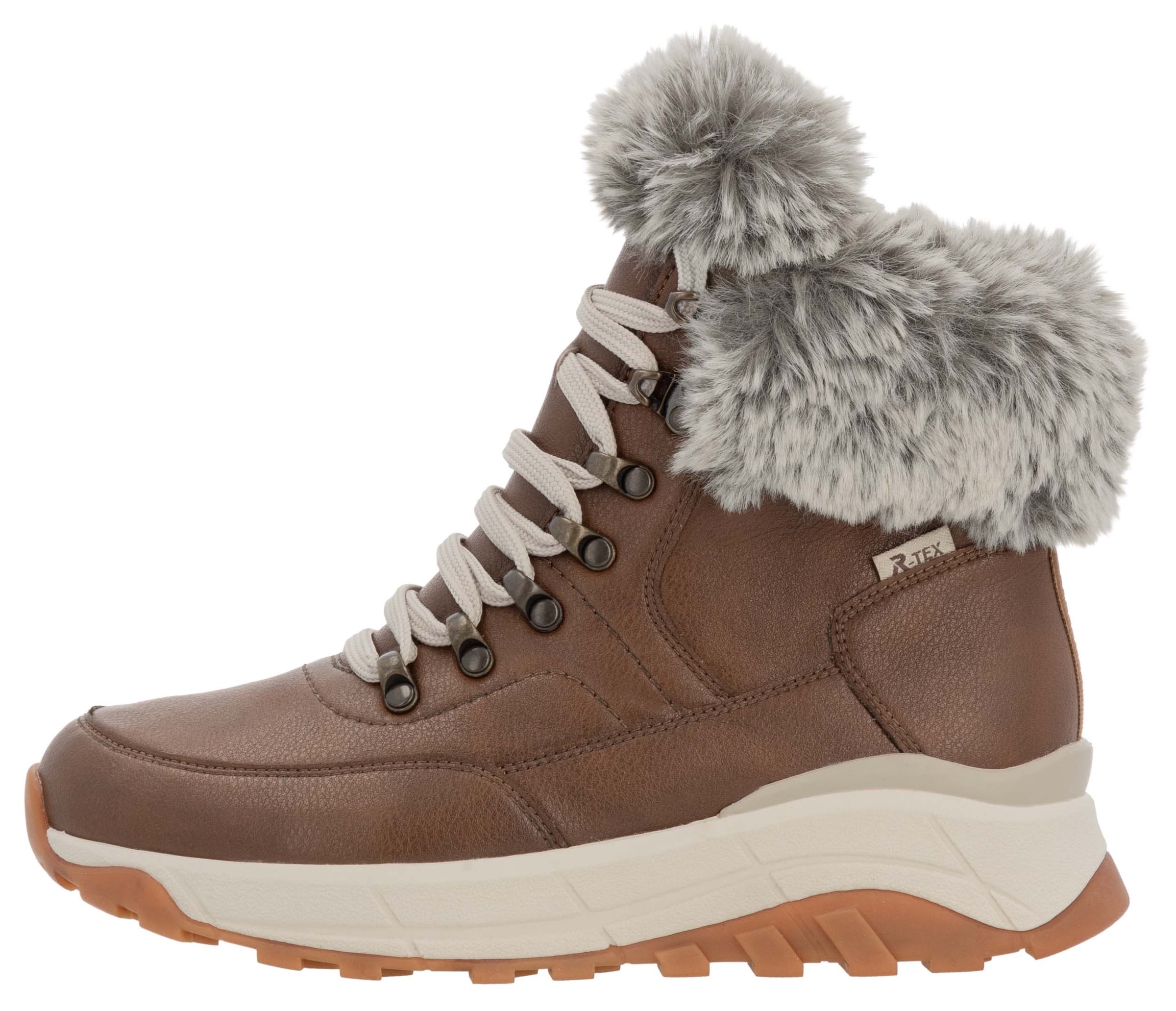 Rieker EVOLUTION Winterboots, Hightop Sneaker, Schnürboots, Winterschuh mit Lammwollfutter