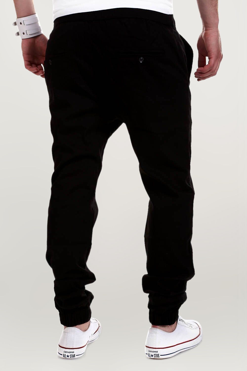 behype Chinohose »LUKE«, mit elastischem Bund