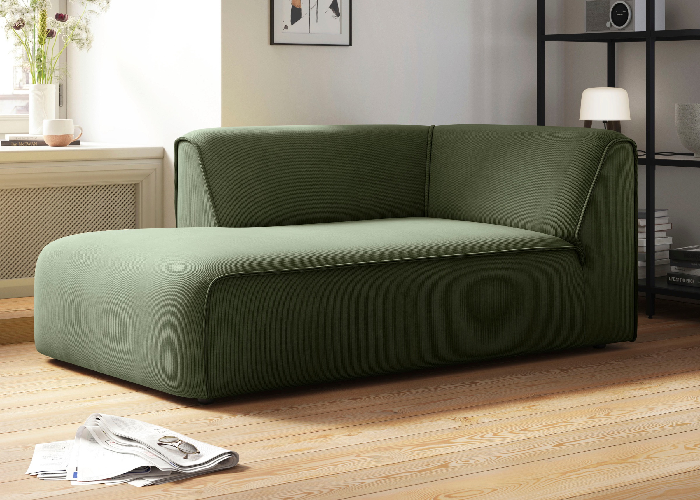 OTTO home Ottomane "Merid Chaiselongue, Maße B/T/H: 100/162/70 cm" als Modu günstig online kaufen