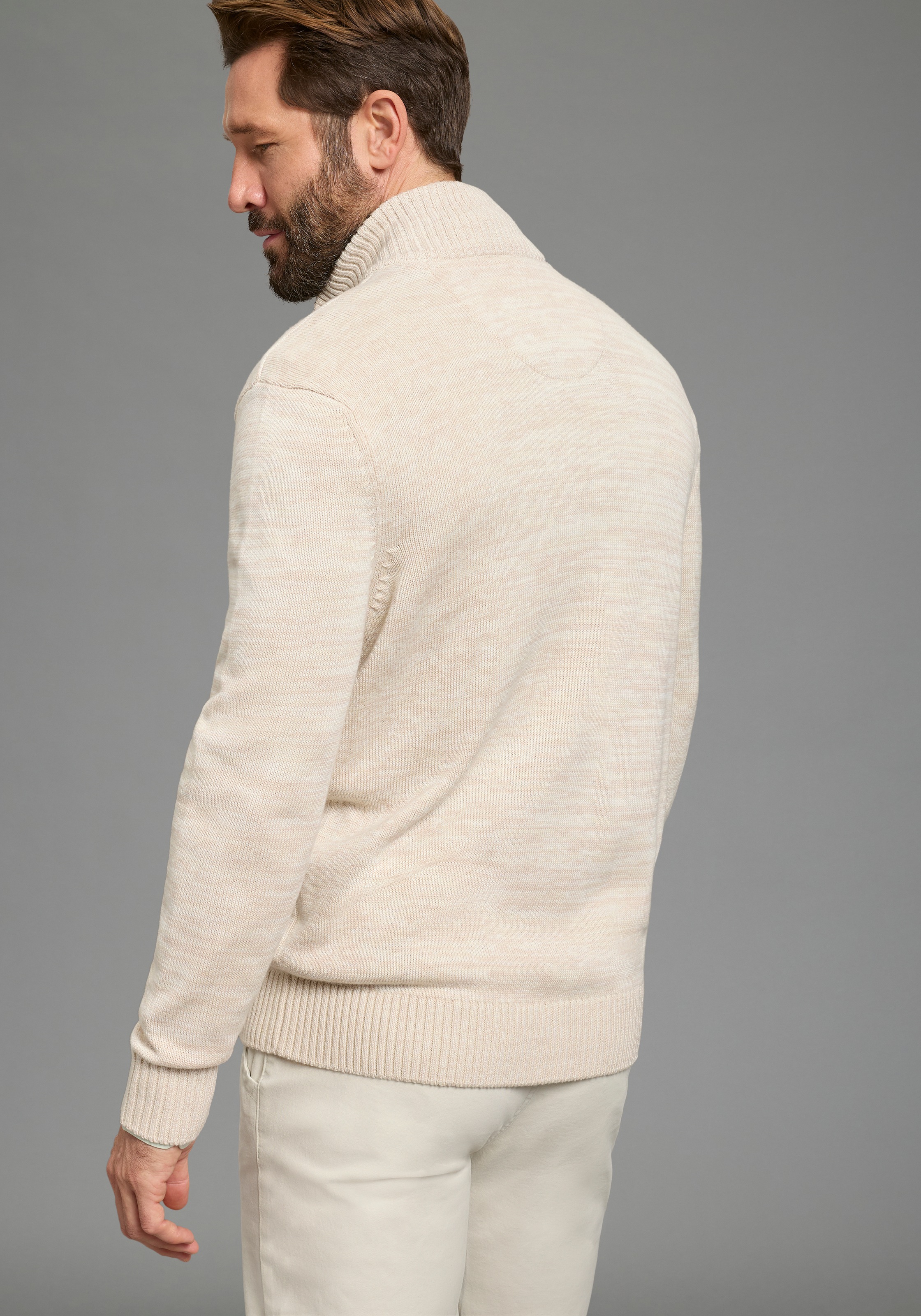 Mans World Strickjacke "neue Farben" aus Baumwollmischung günstig online kaufen