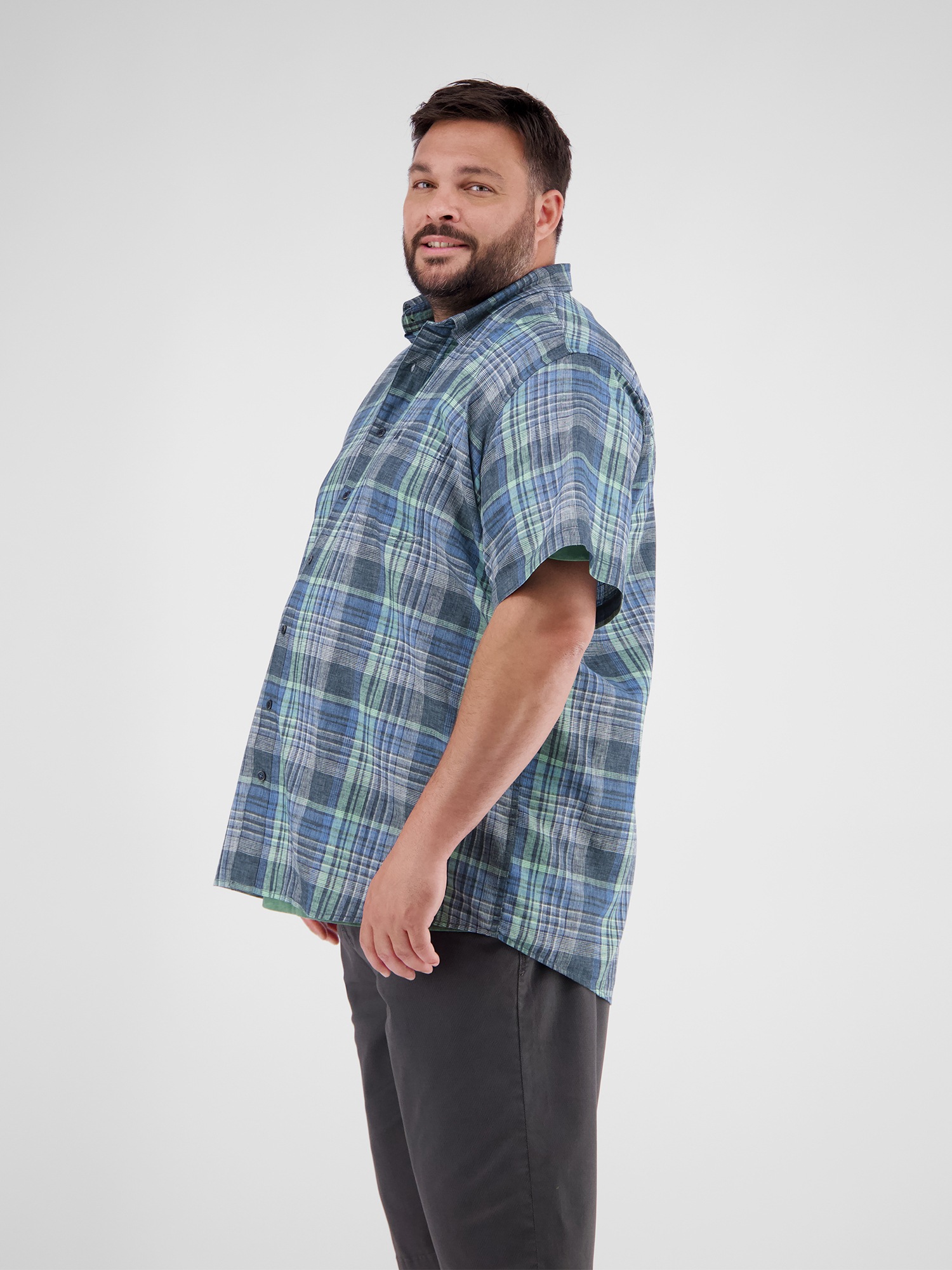 Thumbnail - LERROS Kurzarmhemd "LERROS Kariertes Herrenhemd in Großen Größen"