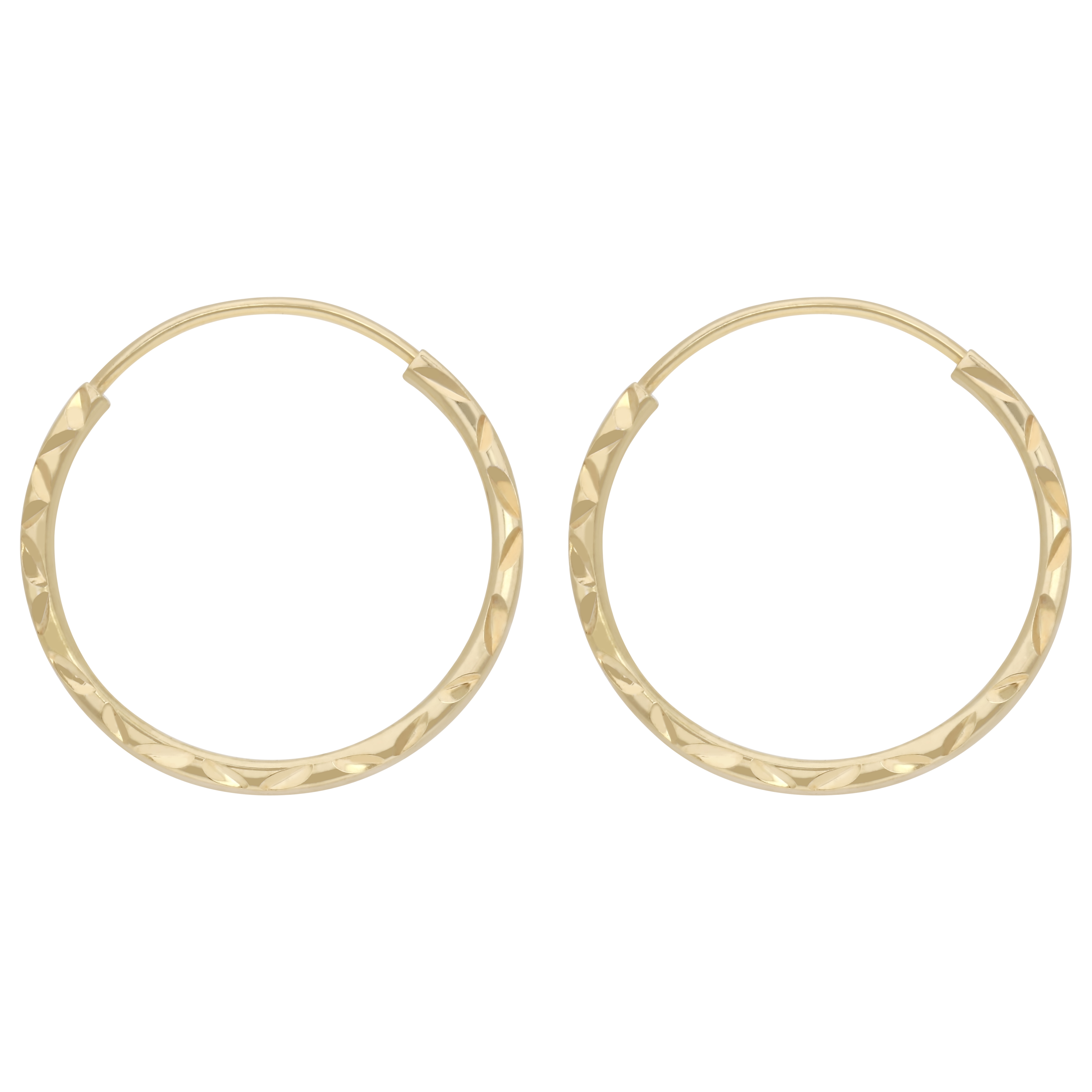 Paar Creolen FIRETTI "Schmuck Geschenk Gold 375 Ohrschmuck Ohrringe" Gr. 16, gelbgoldfarben, Ohrringe, Damen, 16, Gelbgold 375