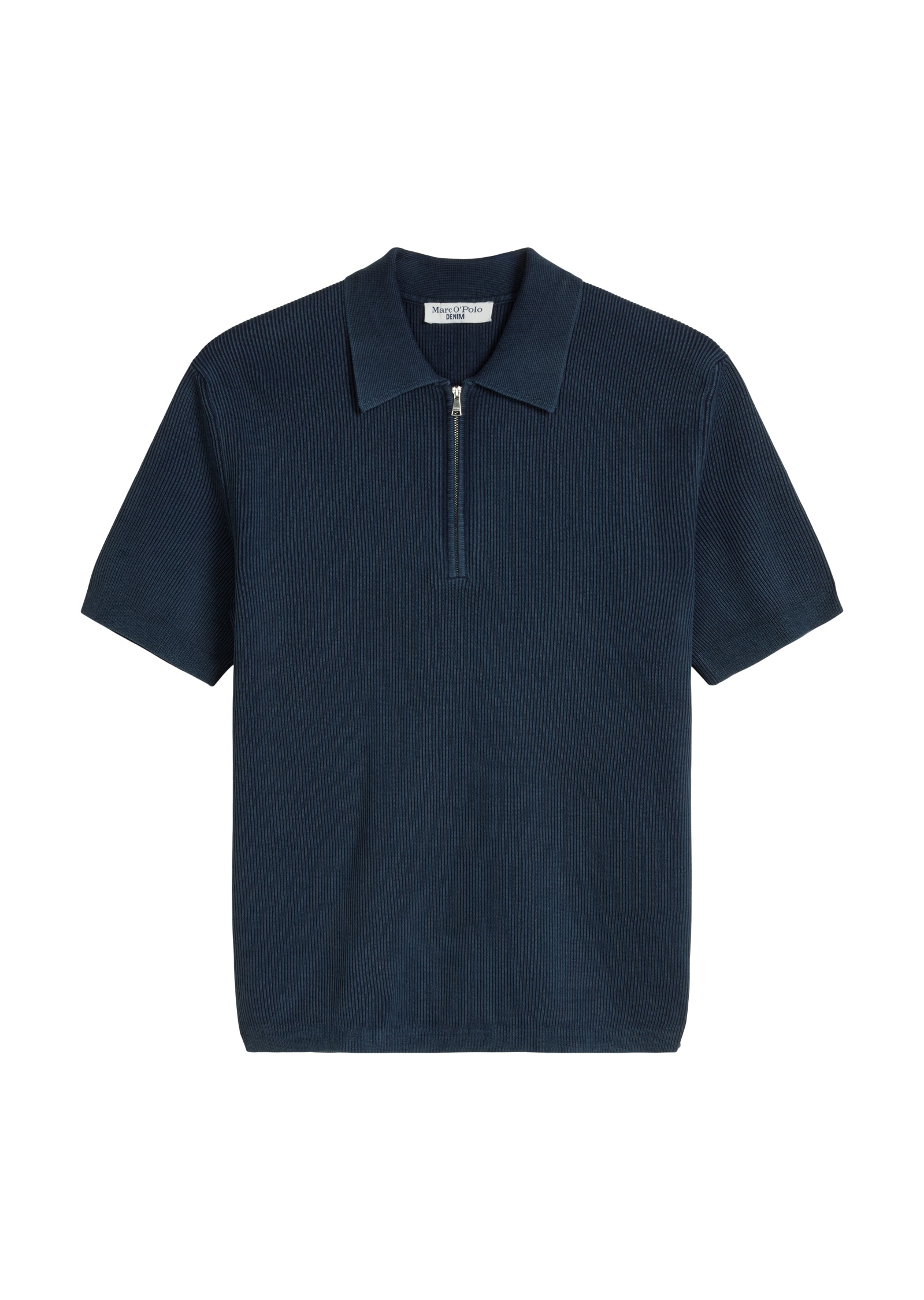 Marc O'Polo DENIM Poloshirt »mit feiner Rippstruktur«