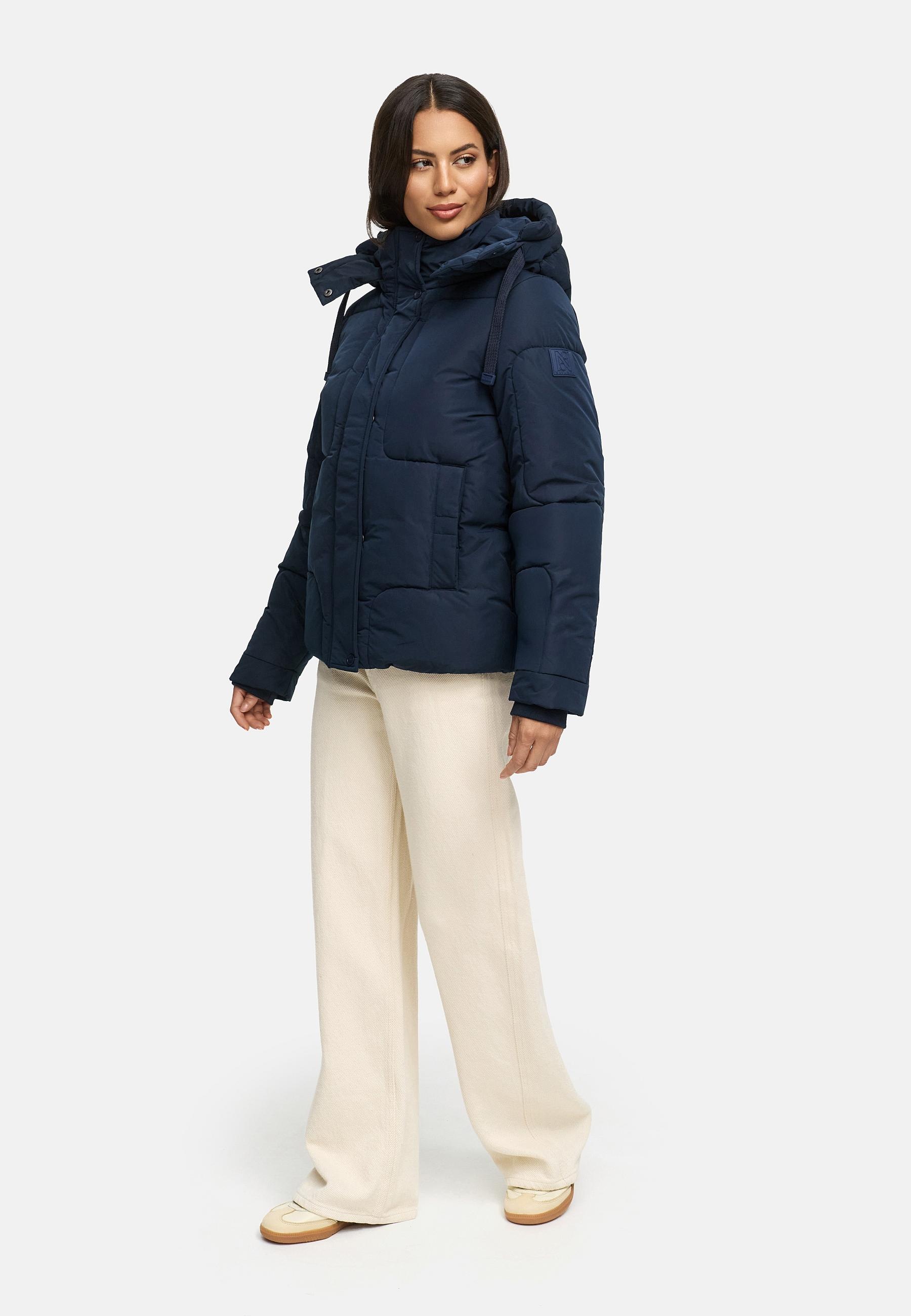 Navahoo Steppjacke »Zauberlicht 14«, mit Kapuze, Winterjacke mit abnehmbarer Kapuze und Fleece-Futter