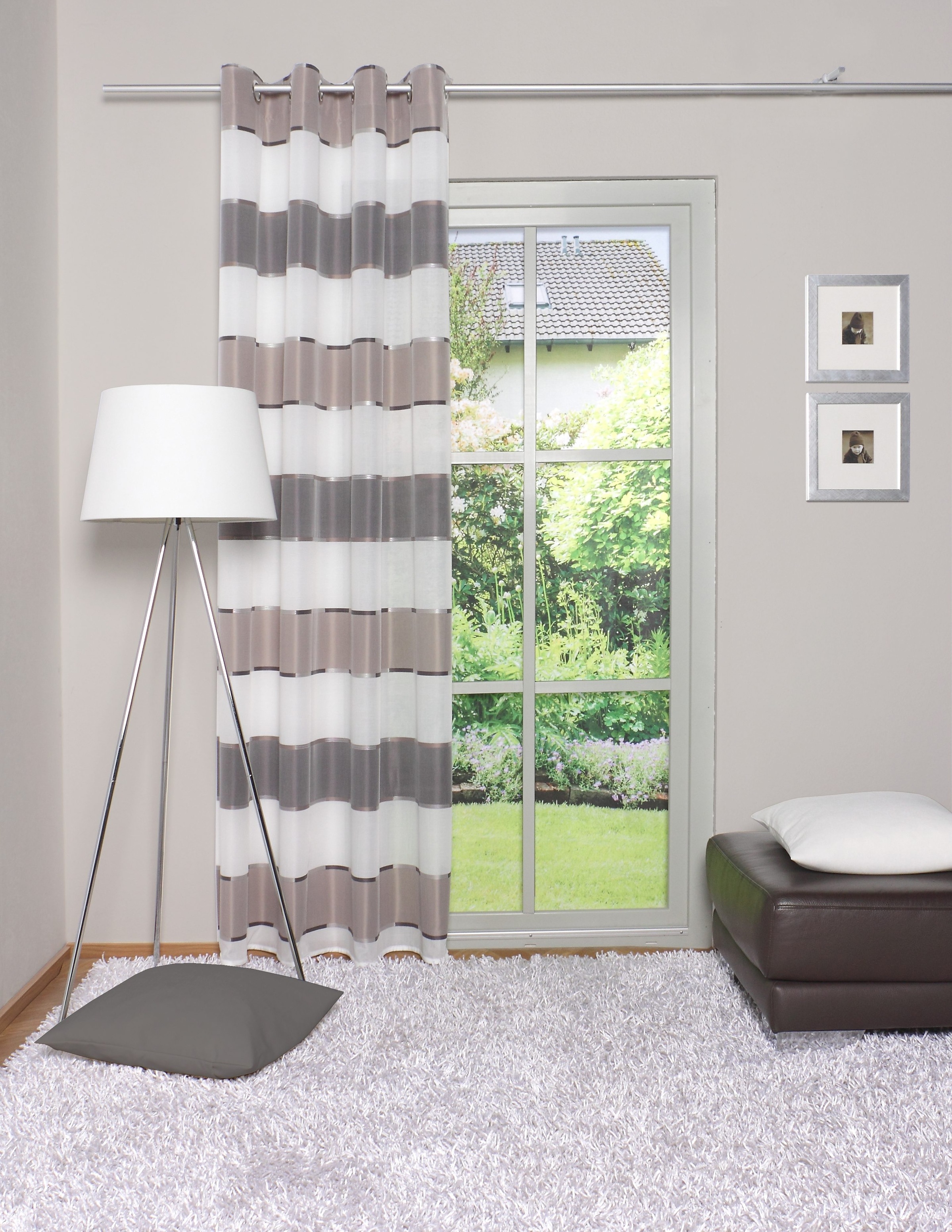 HOME WOHNIDEEN Vorhang "DARIAH" Ösen 1 Stk. tlg. HxB: 245x140, blickdicht günstig online kaufen