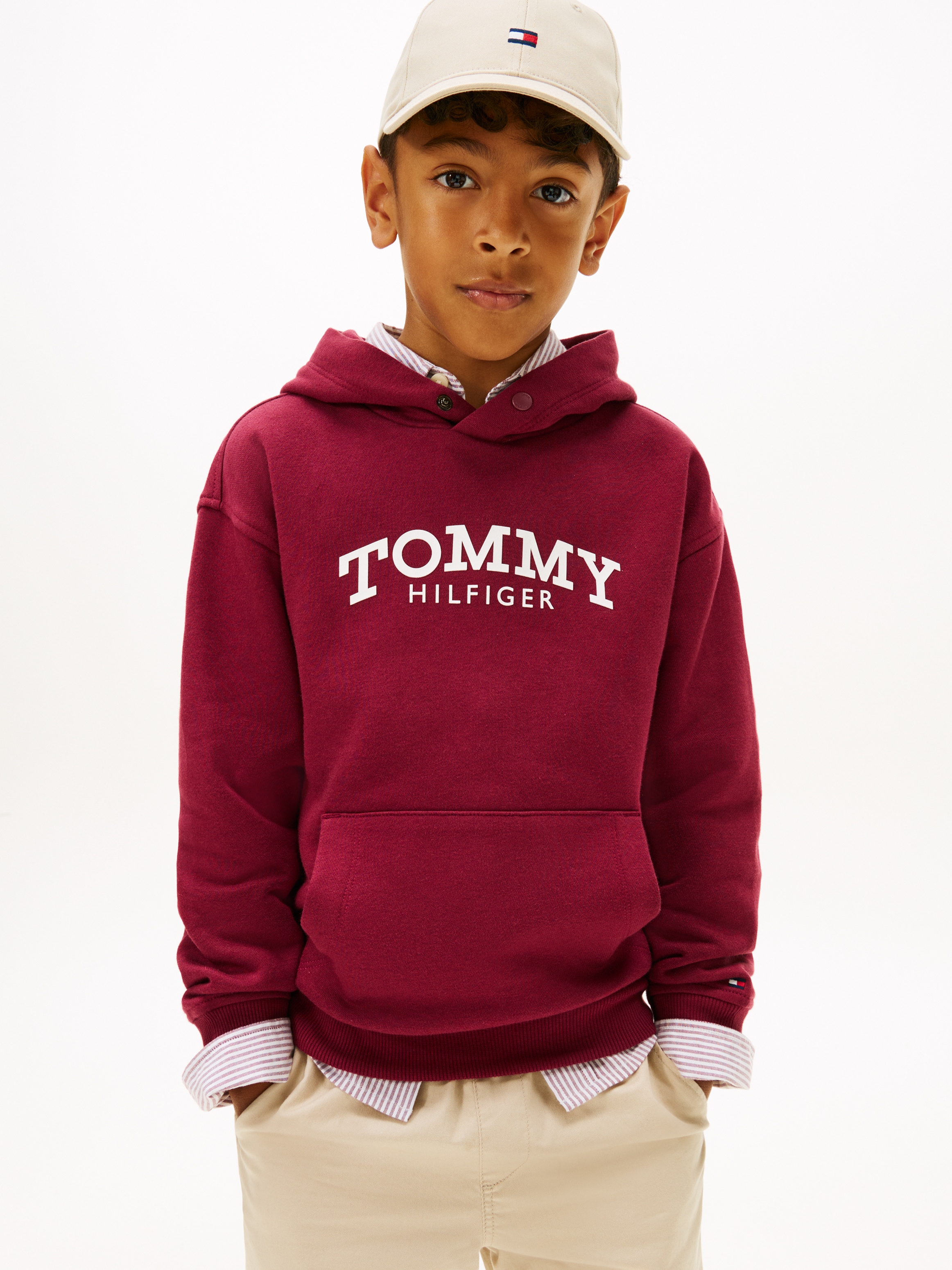 Tommy Hilfiger Kapuzensweatshirt , Regular fit, für Kinder bis 16 Jahre
