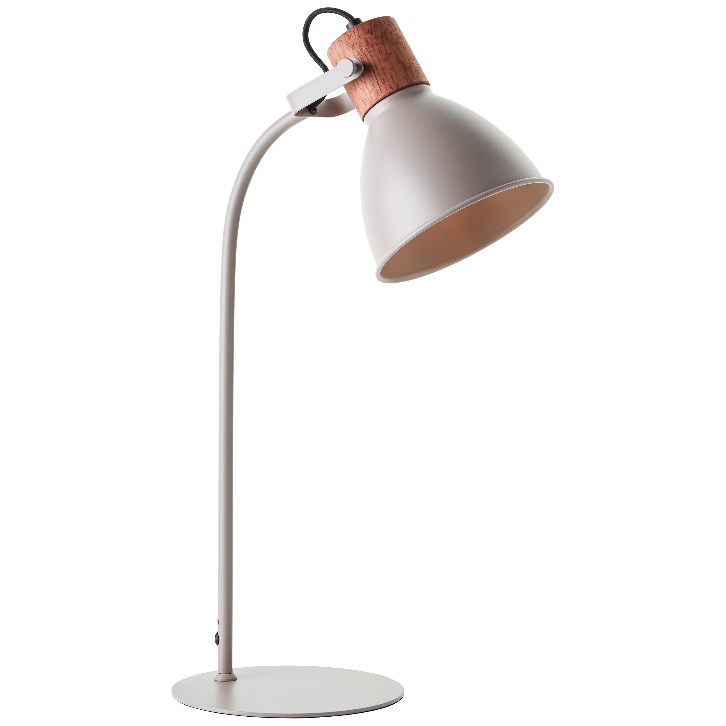 Brilliant Tischleuchte »Erena«, 1 flammig, Leuchtmittel E27 | ohne Leuchtmittel, Höhe 52 cm, E27, Metall/Holz