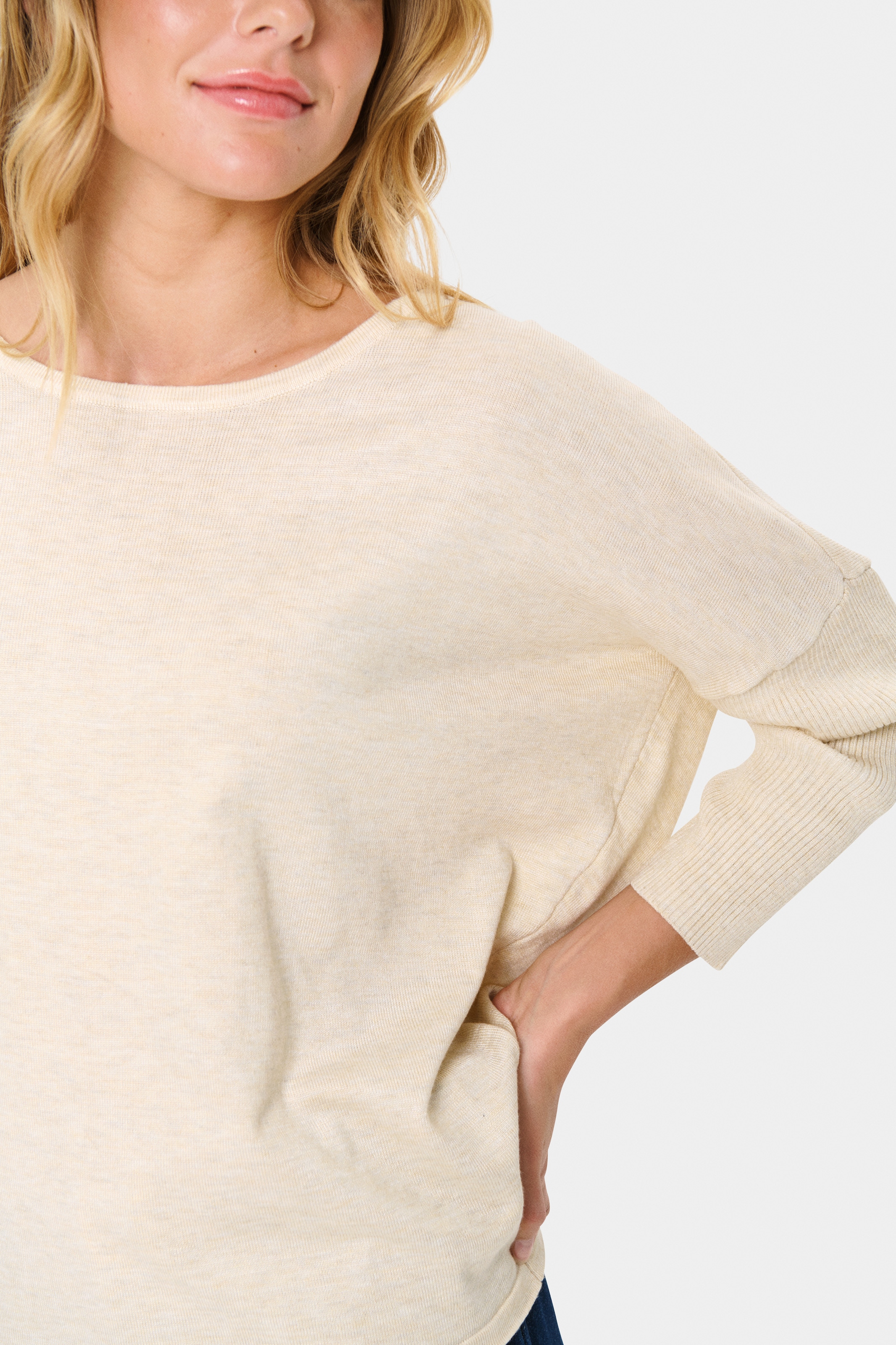 Saint Tropez Rundhalspullover »A2561, MilaSZ R-Neck«
