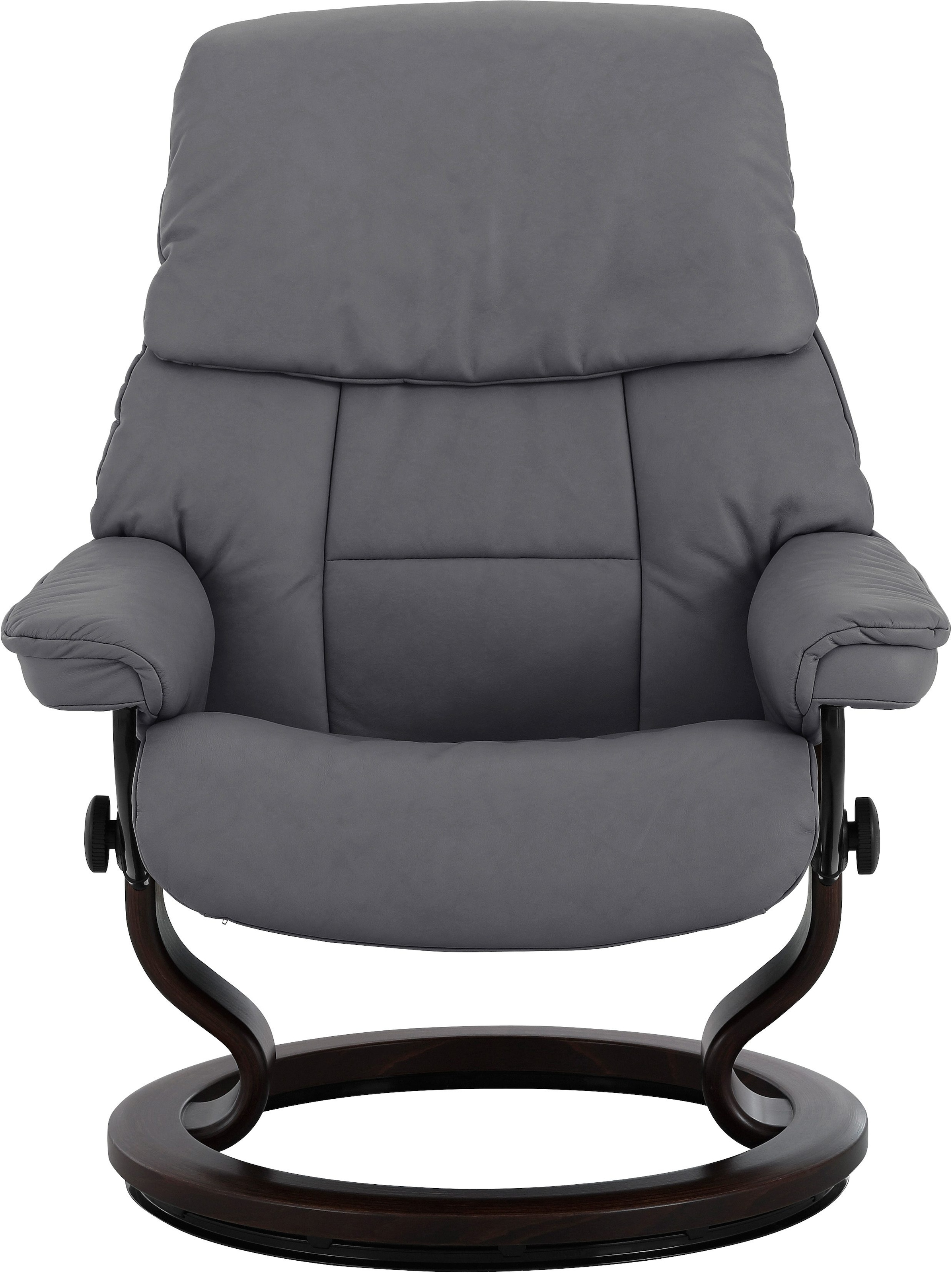 Stressless® Relaxsessel »Ruby«, (Set, Relaxsessel mit Hocker), mit Classic Base, Größe L, Gestell Eiche, Wenge, Braun & Schwarz