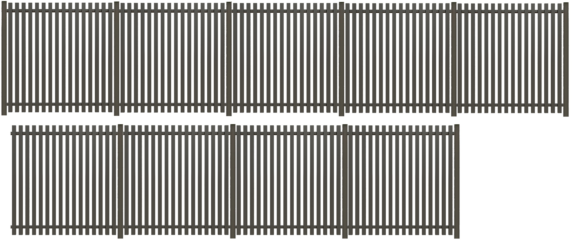 Tetzner & Jentzsch Sichtschutzelement "MOLE" robuste Aluminium-Elemente in verschiedenen Längen