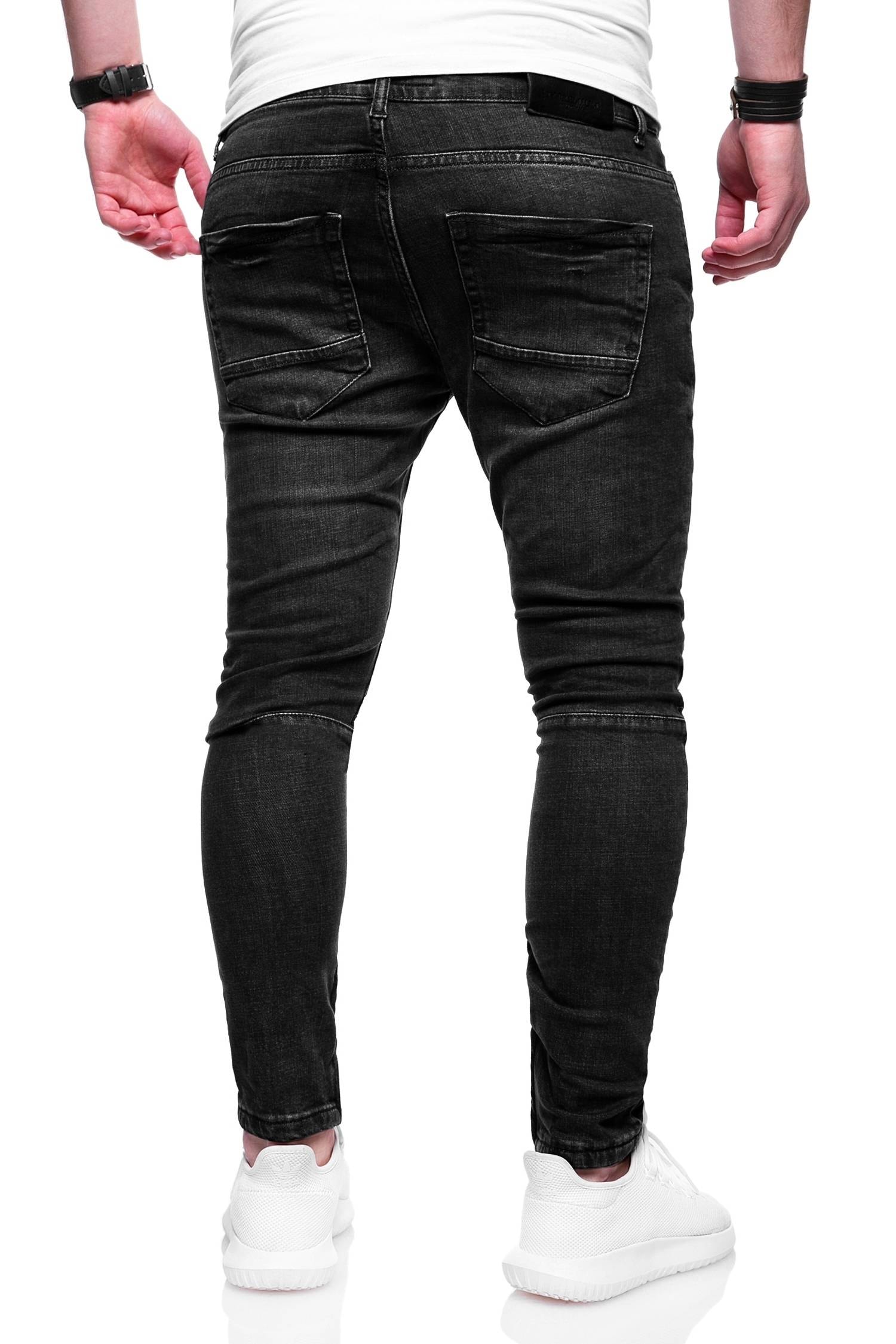 behype Röhrenjeans »SPIKE«, (1 tlg.), im Used-Look