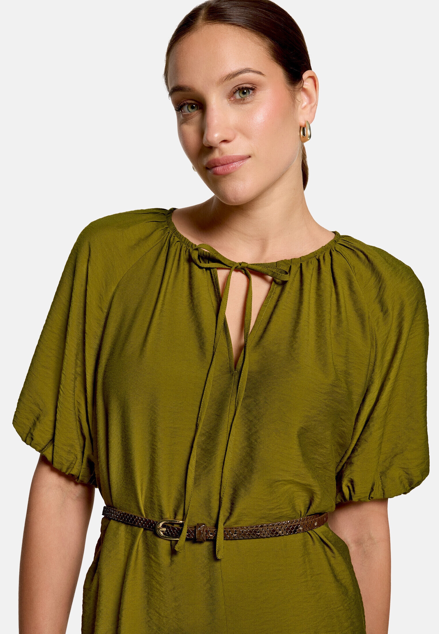 Zero Druckkleid »Damen mit Gürtel« Material