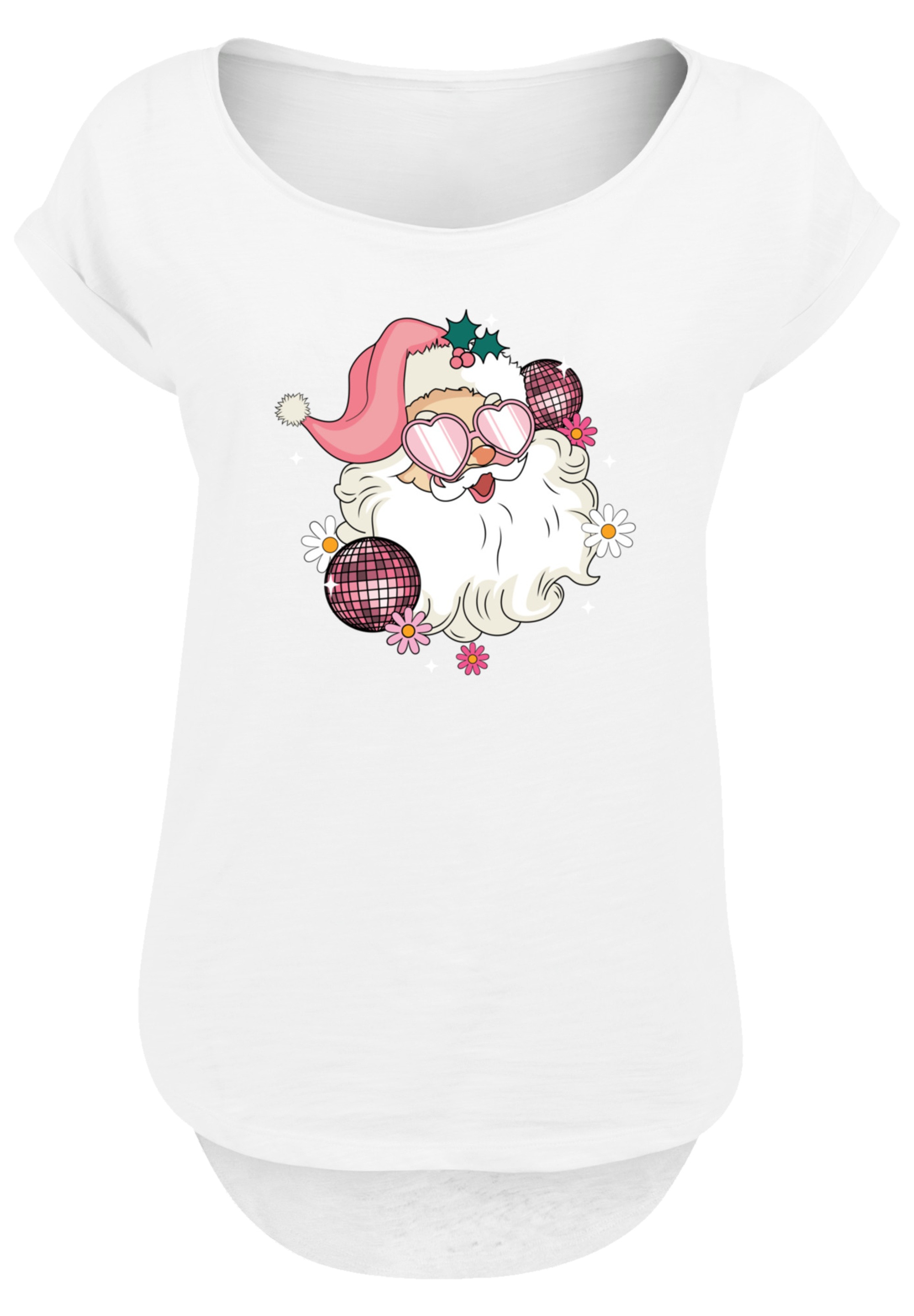 F4NT4STIC T-Shirt »Pink Retro Disco Santa Weihnachten«, Premium Qualität, Weihnachts-Kollection
