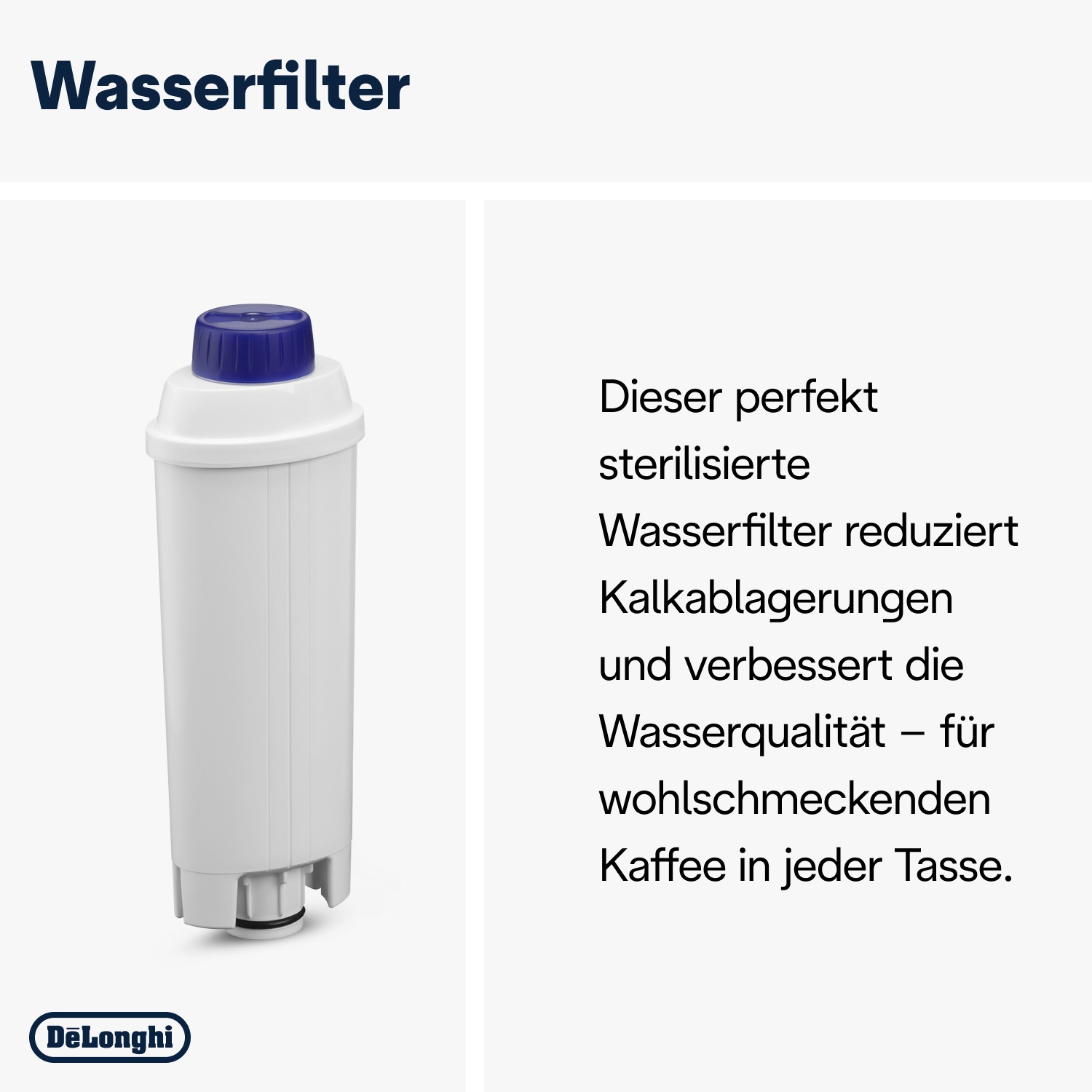 De'Longhi Pflegeset »DLSC306 Original, für Kaffeemaschinen & Kaffeevollautomaten« EcoMulticlean 250ml, EcoDecalk 200ml, Wasserfilter, Mikrofasertuch