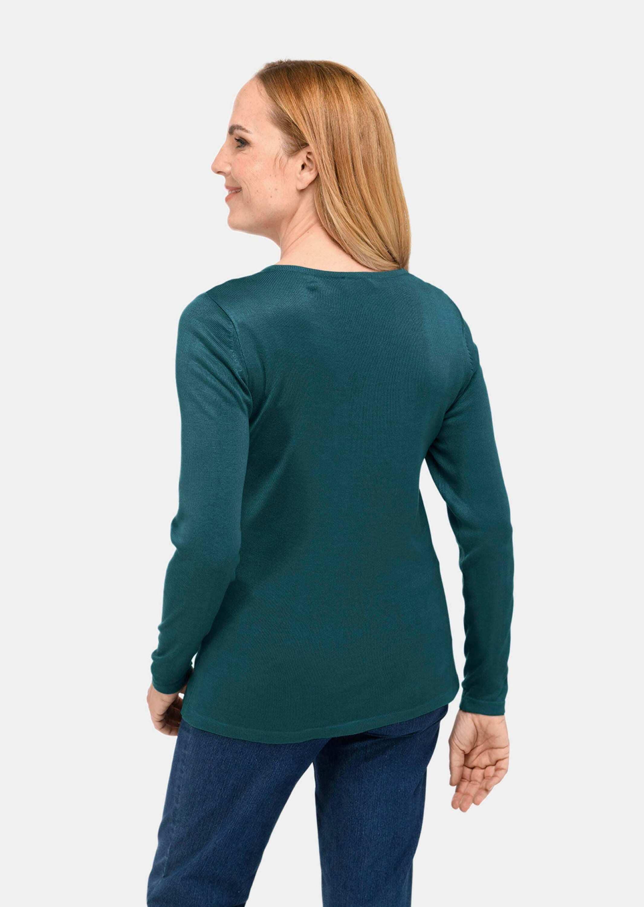 GOLDNER Strickpullover »V-Pullover Unkomplizierter Pullover mit V-Ausschnitt«