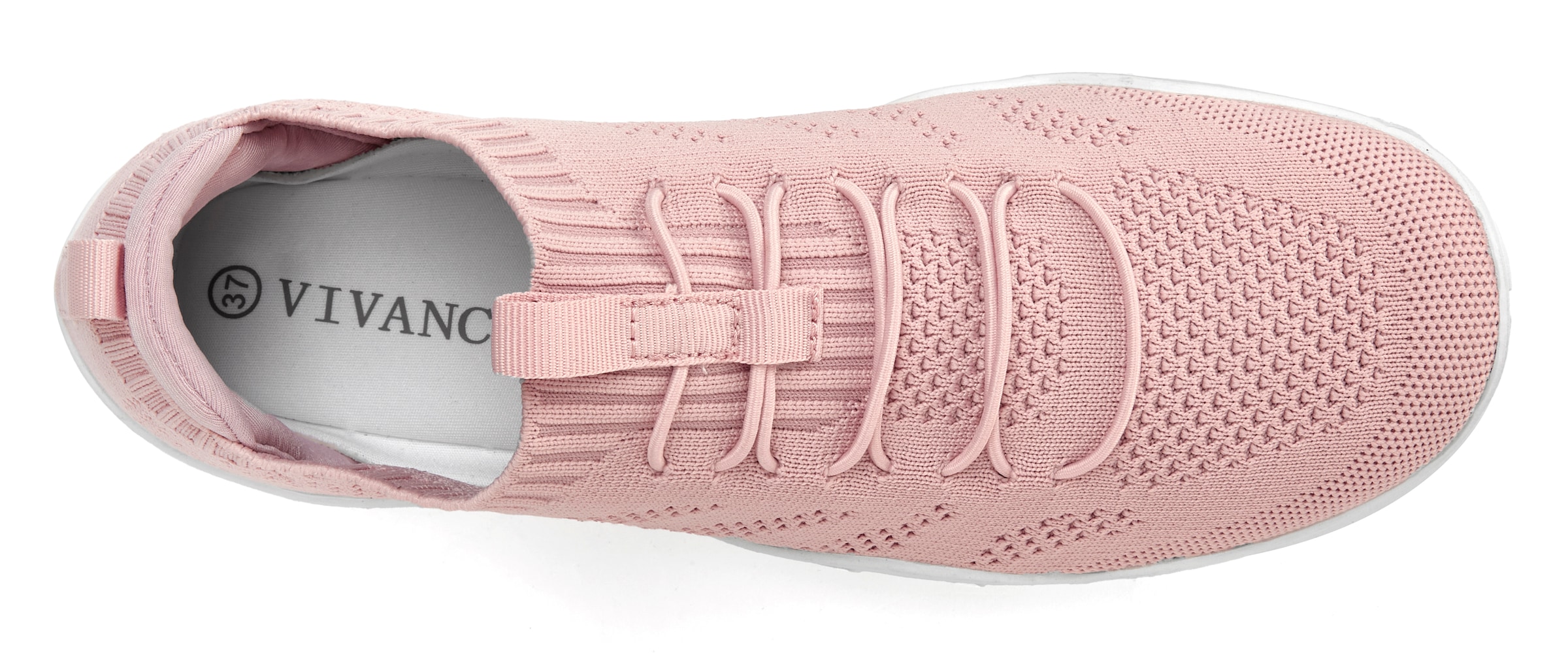 Vivance Sneaker »Freizeitschuh, Halbschuh mit ultraleichter und flexibler Sohle,«, zum Reinschlüpfen mit elastischen Schnürbändern VEGAN