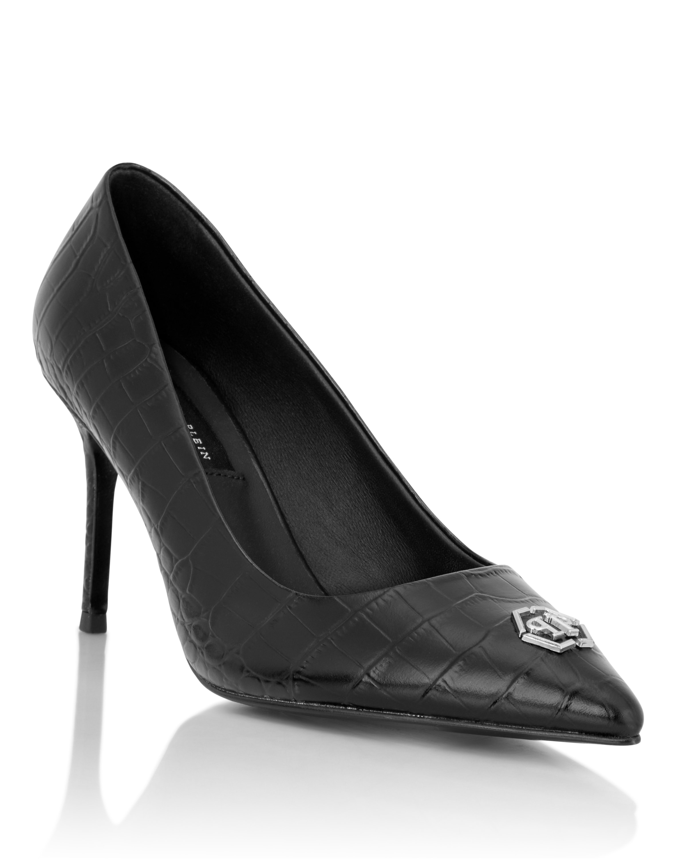 PHILIPP PLEIN Pumps "Hexagon Crocco Geprägt"