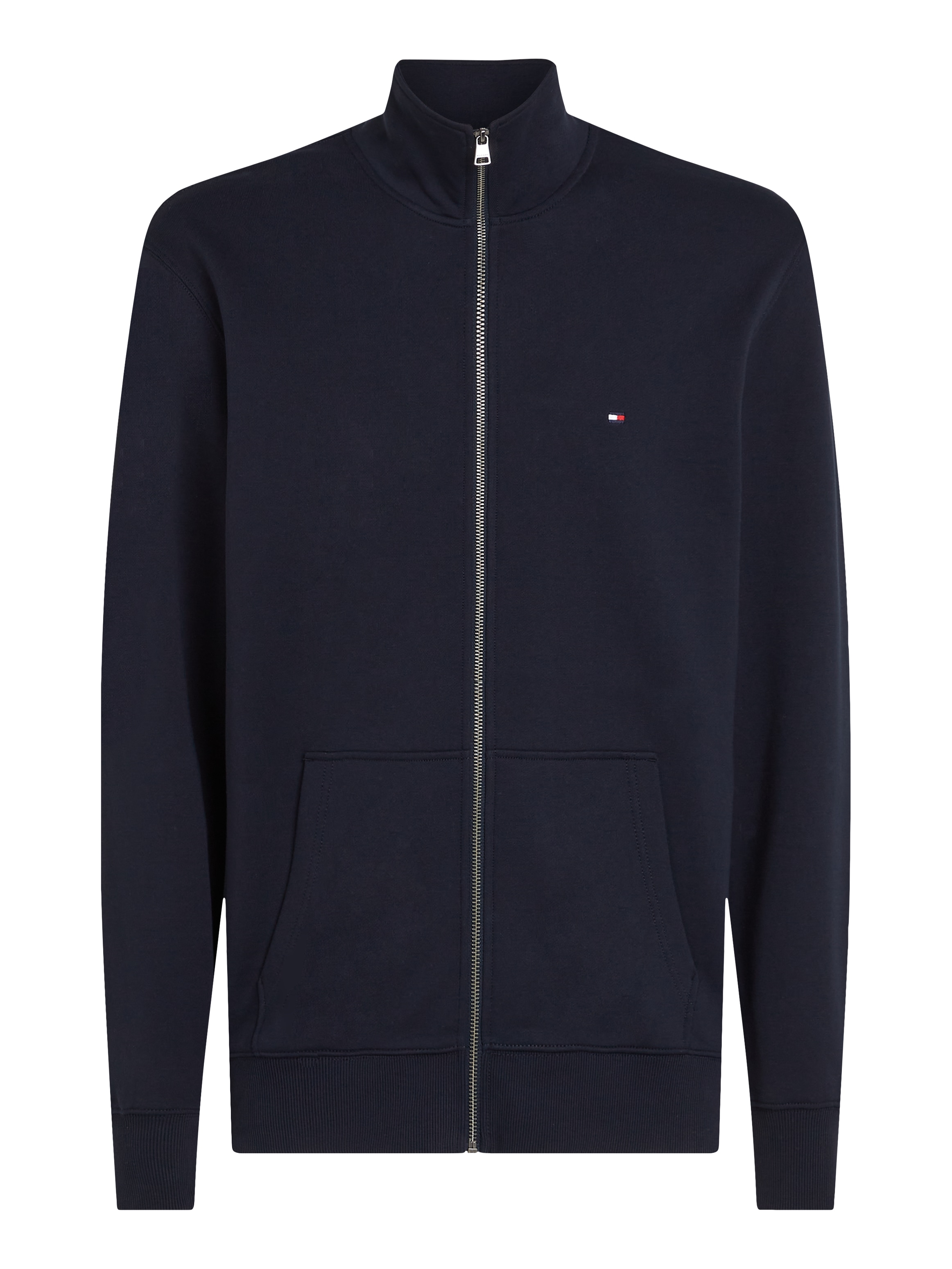Tommy Hilfiger Sweatjacke »ESSENTIAL TERRY ZT STAND COLLAR«