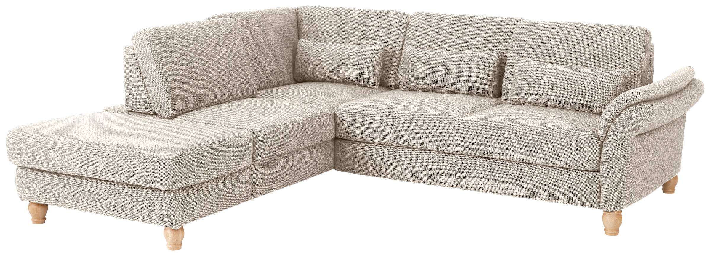 Home affaire Ecksofa »Palace L-Form«, incl. Sitztiefenverstellung, wahlweise mit Bettfunktion und Stauraum