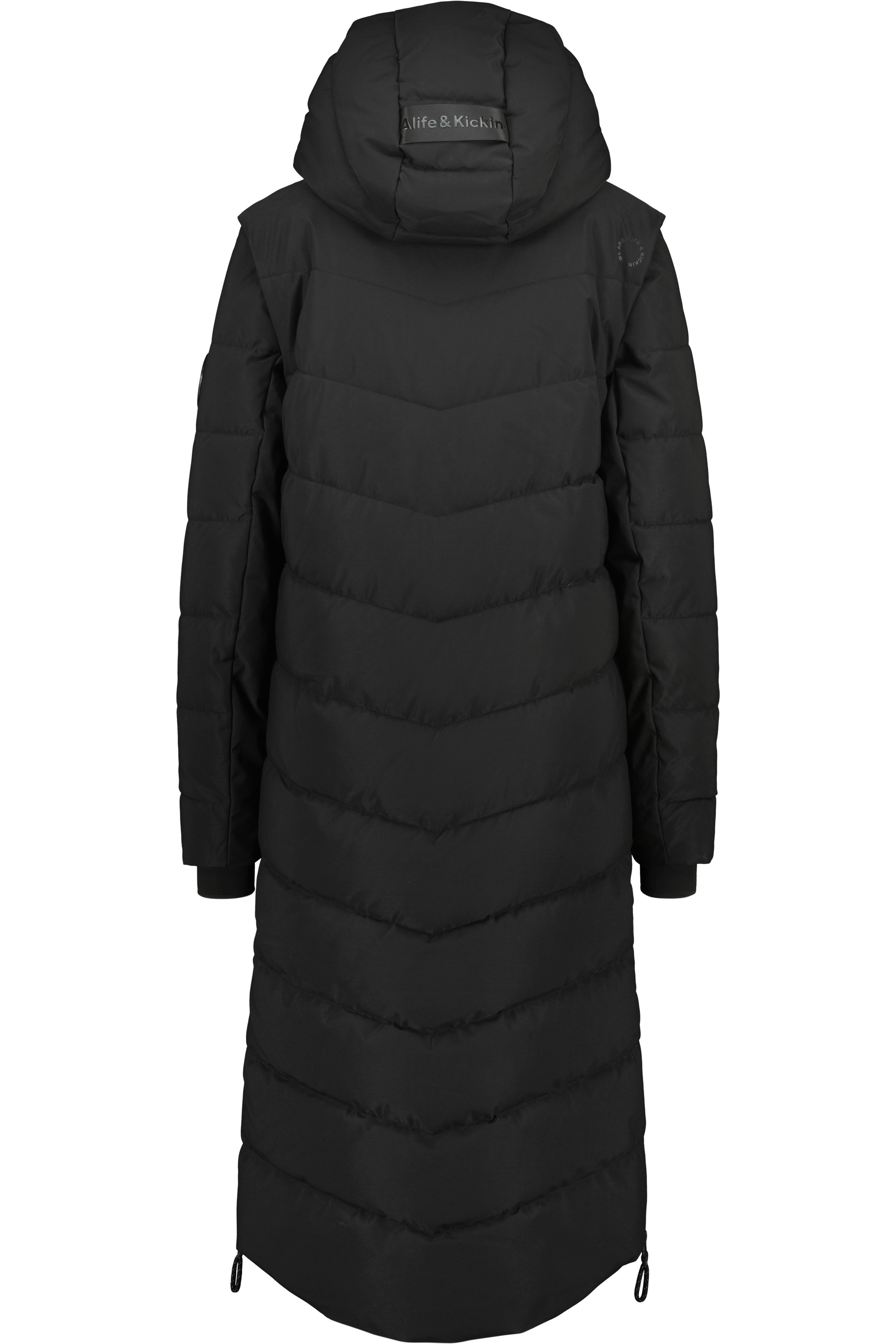 Alife & Kickin Steppjacke »Damen NellyAK A«, mit Kapuze, Mantel & Weste in einem, mit abnehmbaren Ärmeln in schmaler Passform