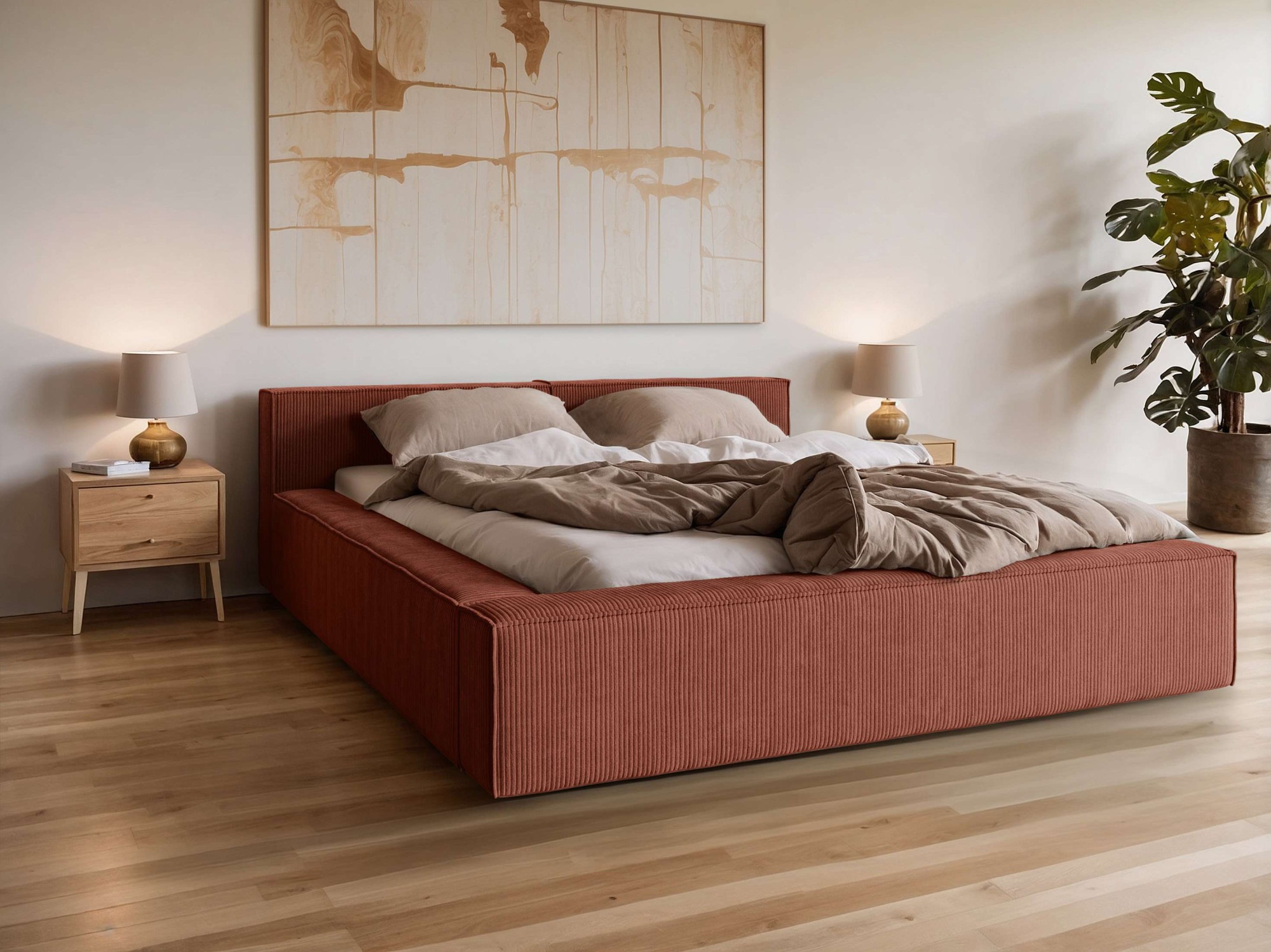 Home affaire Polsterbett "LAUREDA Bettgestell mit Lattenrost, in 4 Breiten- günstig online kaufen