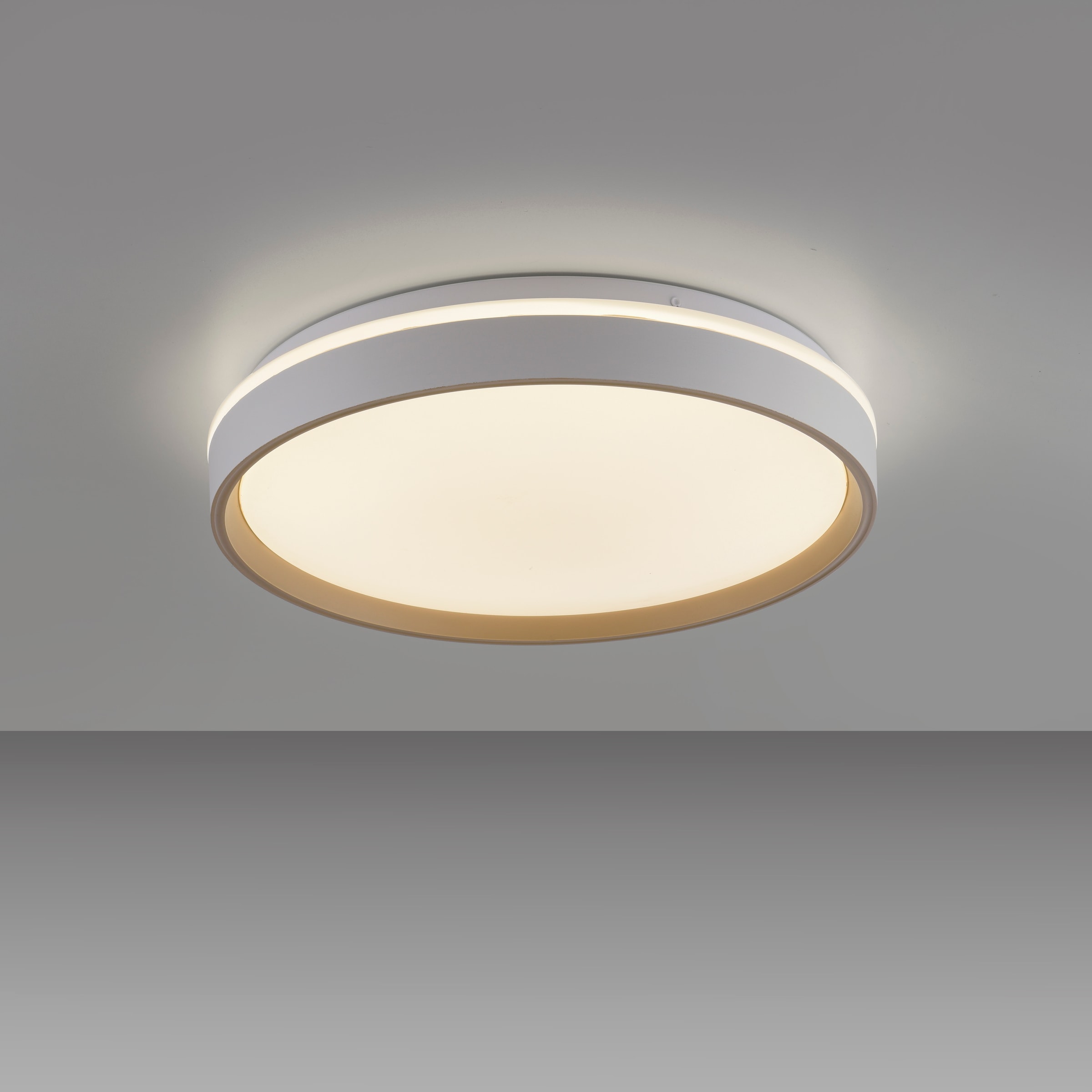 JUST LIGHT LED Deckenleuchte »MIO« LED-Board 1 Stk. warmweiß - kaltweiß CCT-Farbtemperatursteuerung, Infrarot-FB, Stufenlos dimmbar, Memory