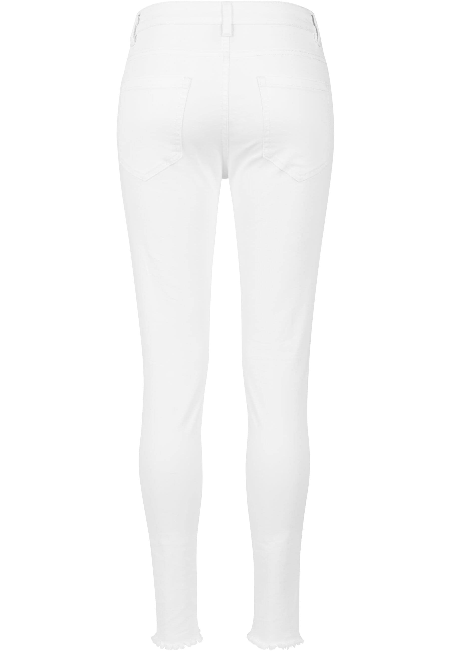 URBAN CLASSICS Stoffhose »Urban Classics Damen Ladies Cut Knee Pants«, (1 tlg.)