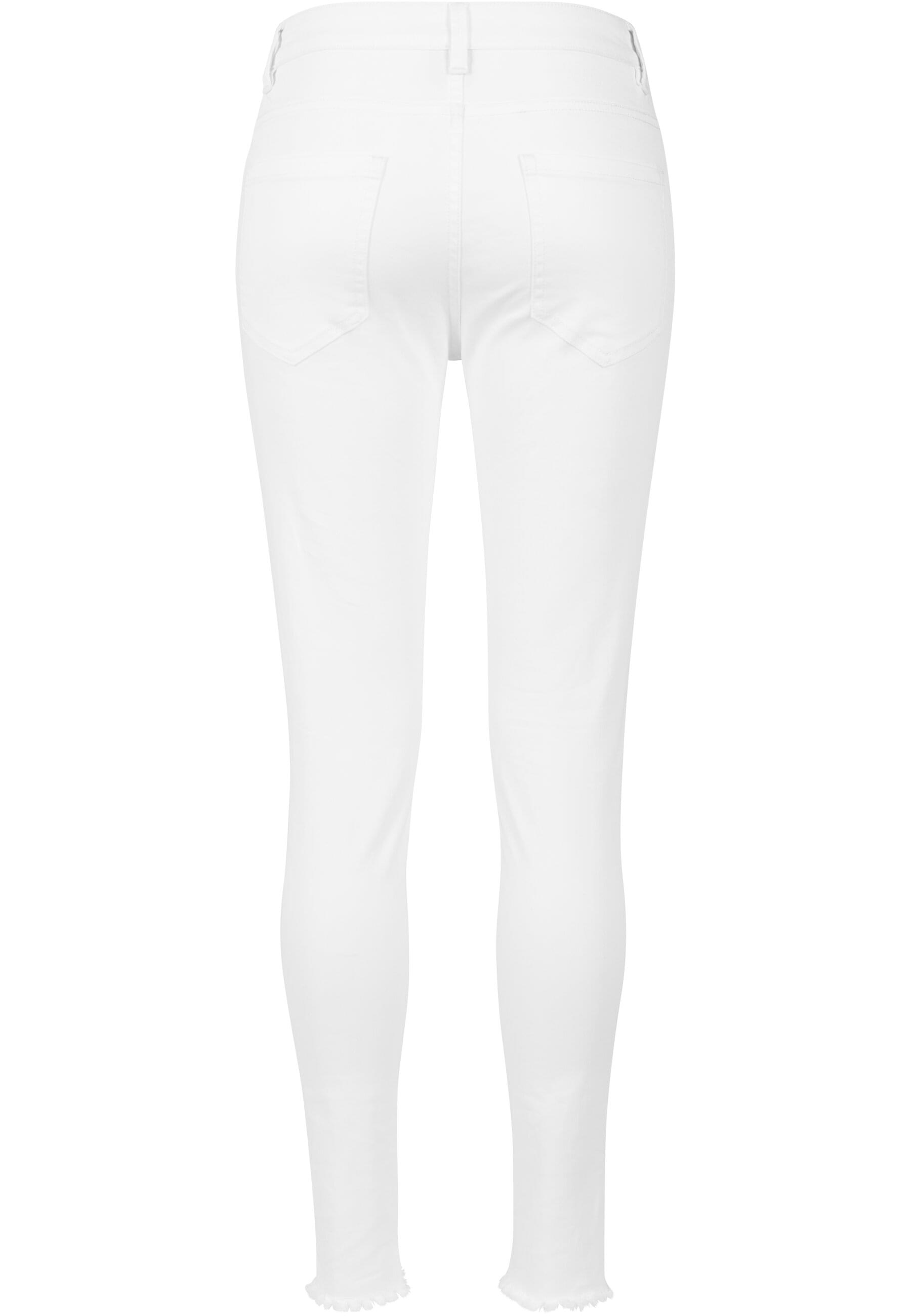 URBAN CLASSICS Stoffhose "Urban Classics Damen Ladies Cut Knee Pants" günstig online kaufen