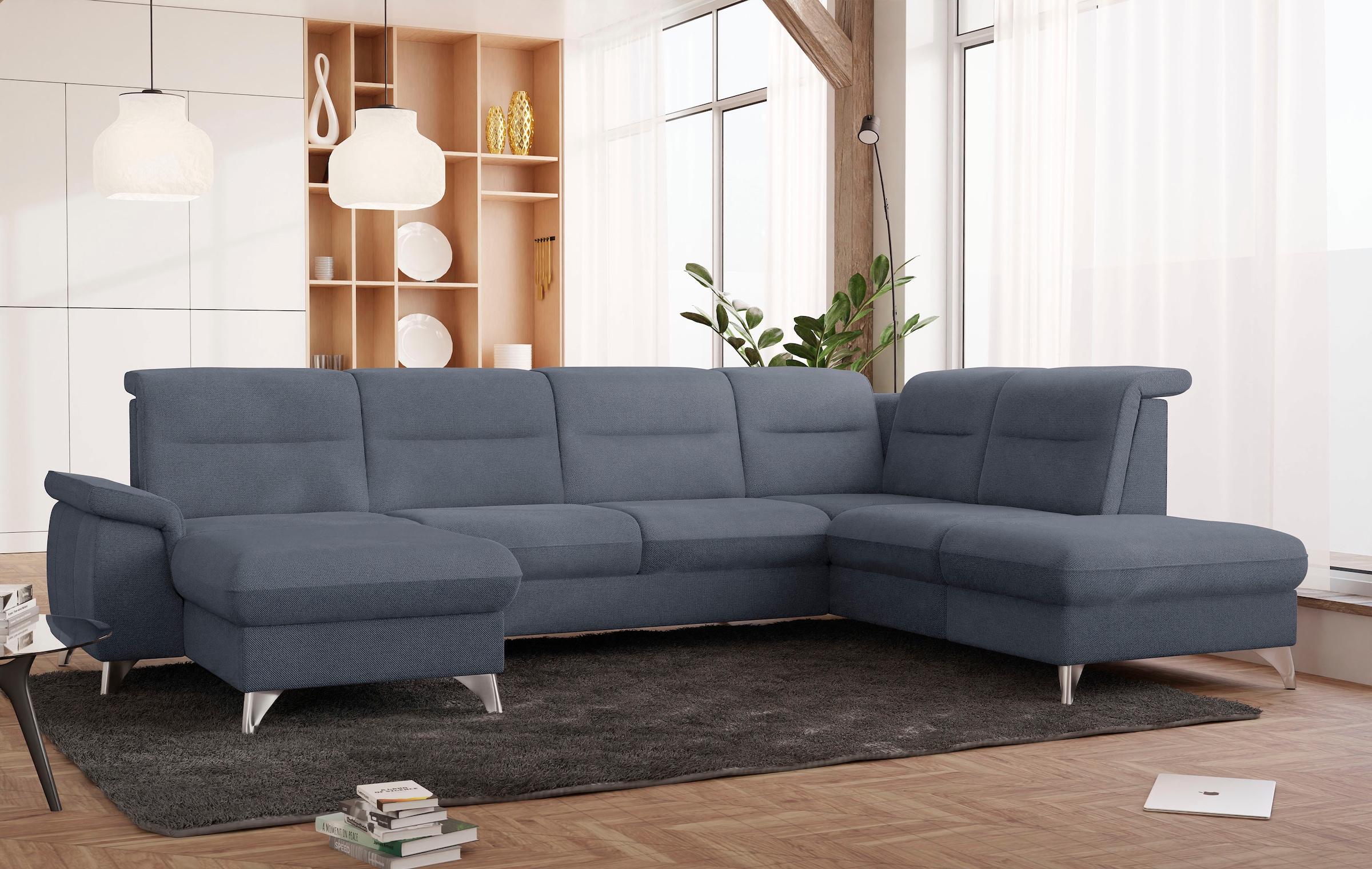 sit&more Wohnlandschaft "Astoria U-Form" wahlweise mit motorischer Relaxfunktion