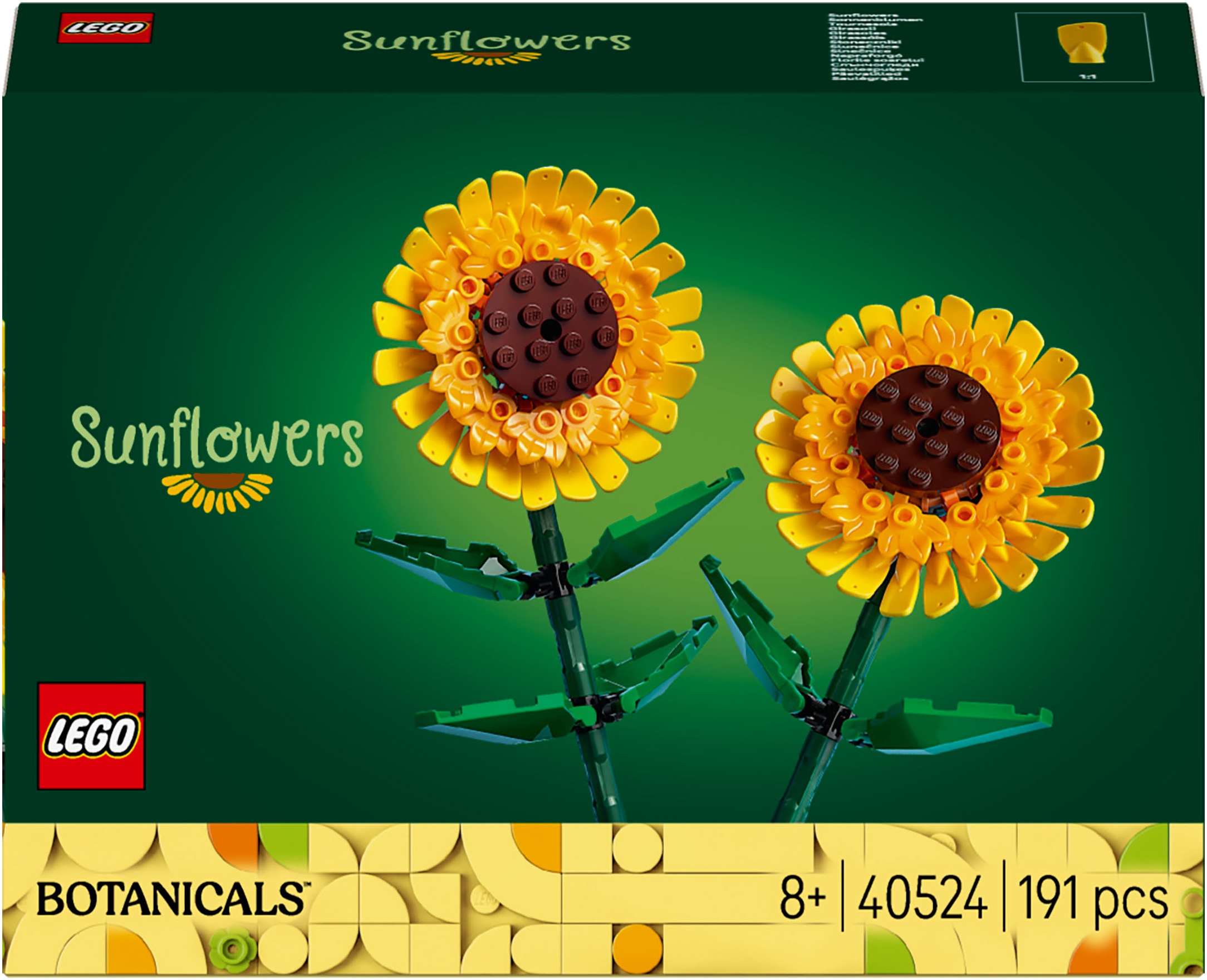 LEGO® Konstruktionsspielsteine »Sonnenblumen (40524), Lego Botanicals« Made in Europe