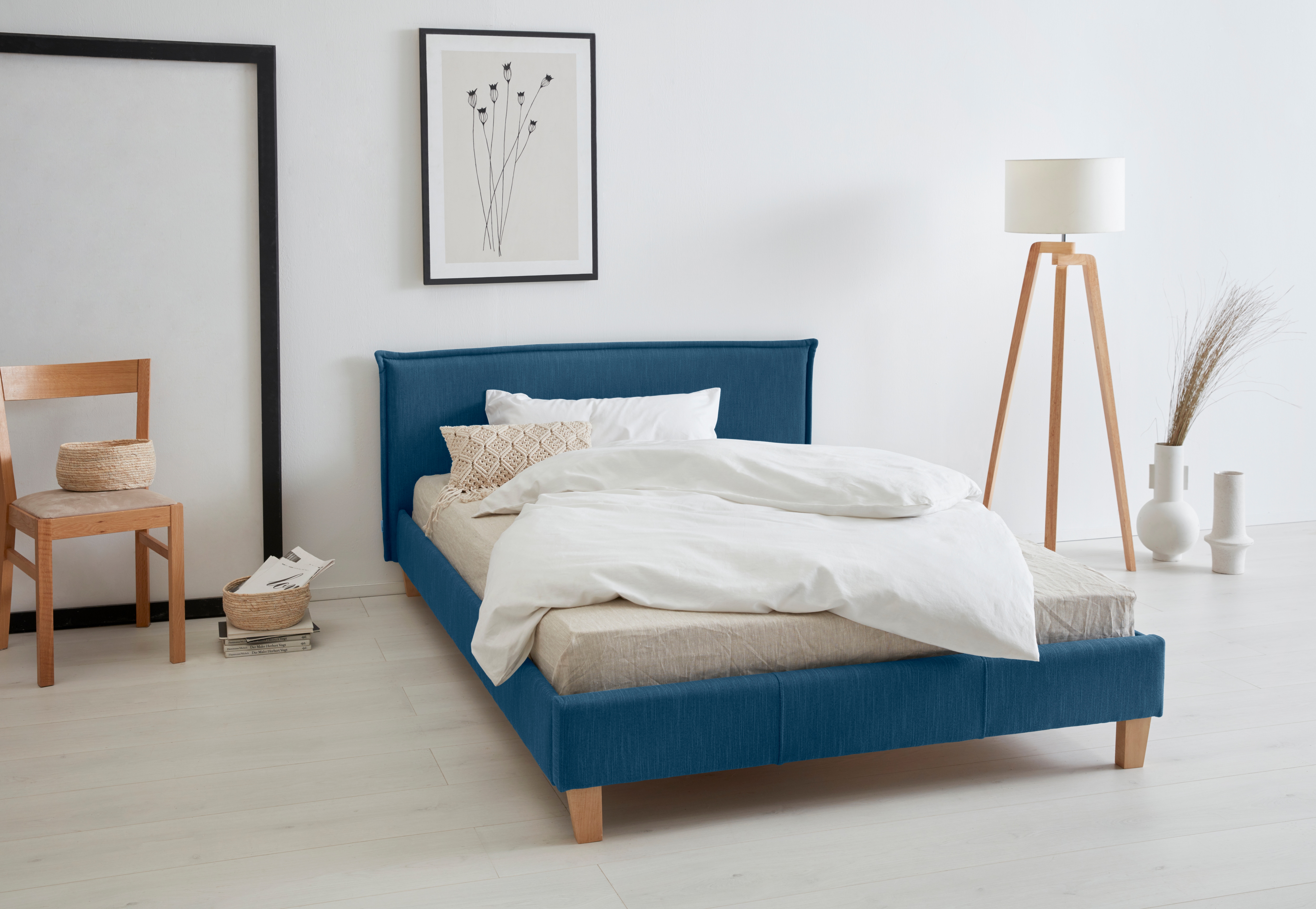 OTTO products "Heddi" in 5 Breiten: von 90cm-200cm, Biese am Kopfteil, Strukturstoff