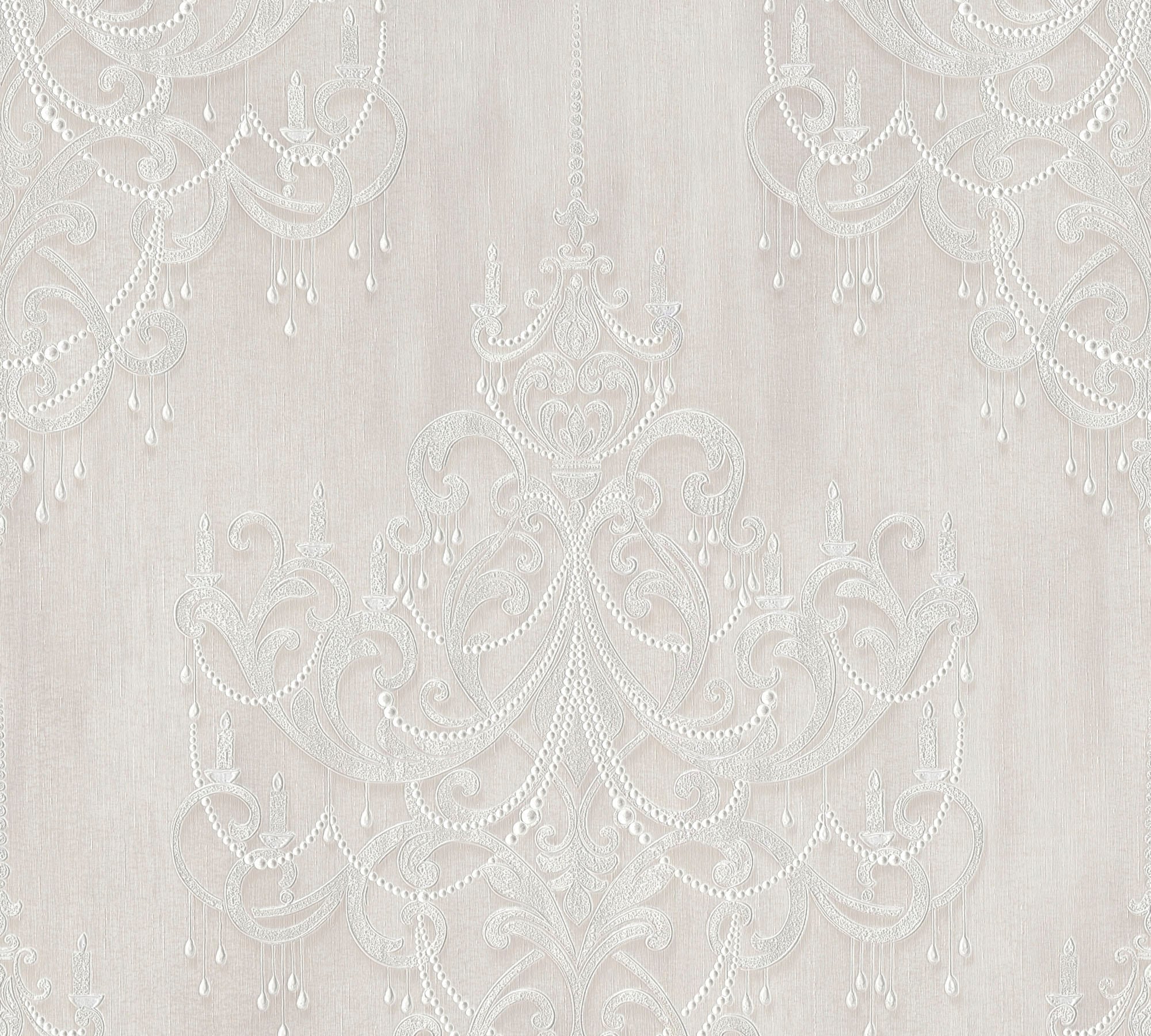 living walls Vliestapete "Mata Hari" Barock gemustert ornamental leicht strukturiert Ornament Tapete Barock Tapeten Wohnzimmer Schlafzimmer Küche Flur Büro