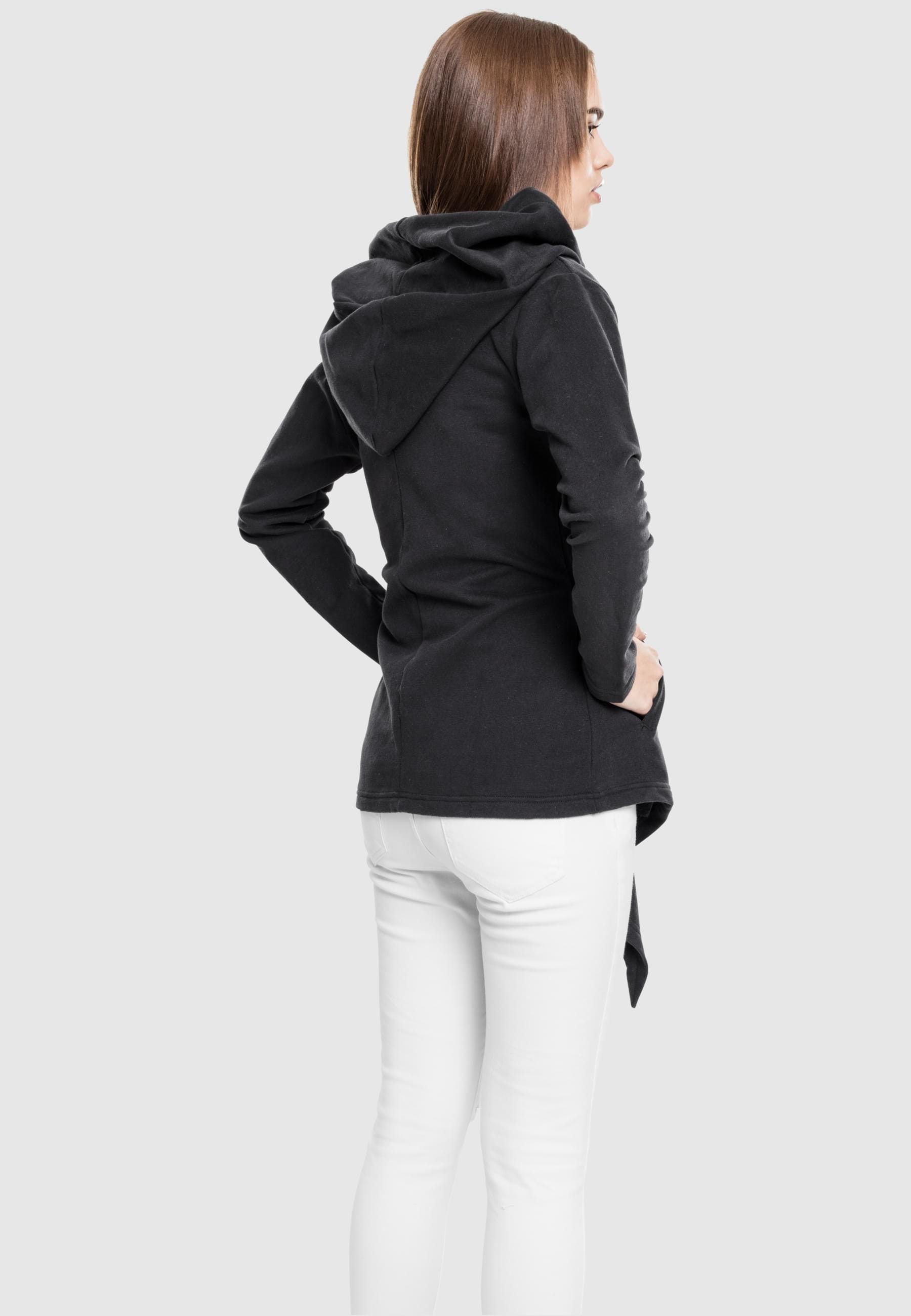 URBAN CLASSICS Strickjacke »Urban Classics Damen Ladies Hooded Sweat Cardigan«