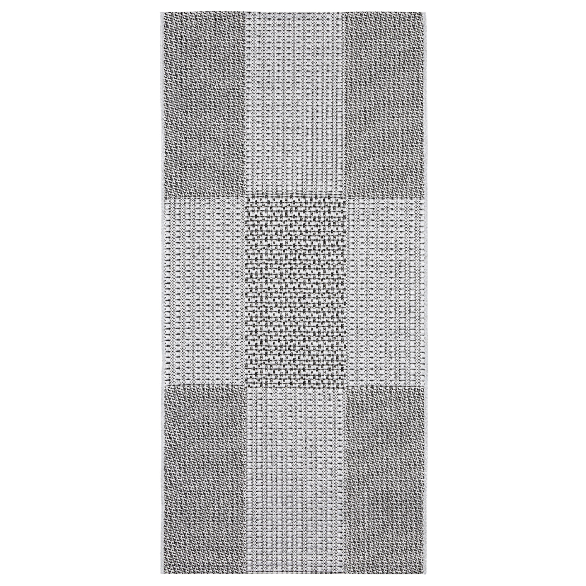 Andiamo Teppich "ARIZONA1" rechteckig 5 mm Höhe Flachgewebe, kariertes Muster, In- und Outdoor geeignet, wetterfest