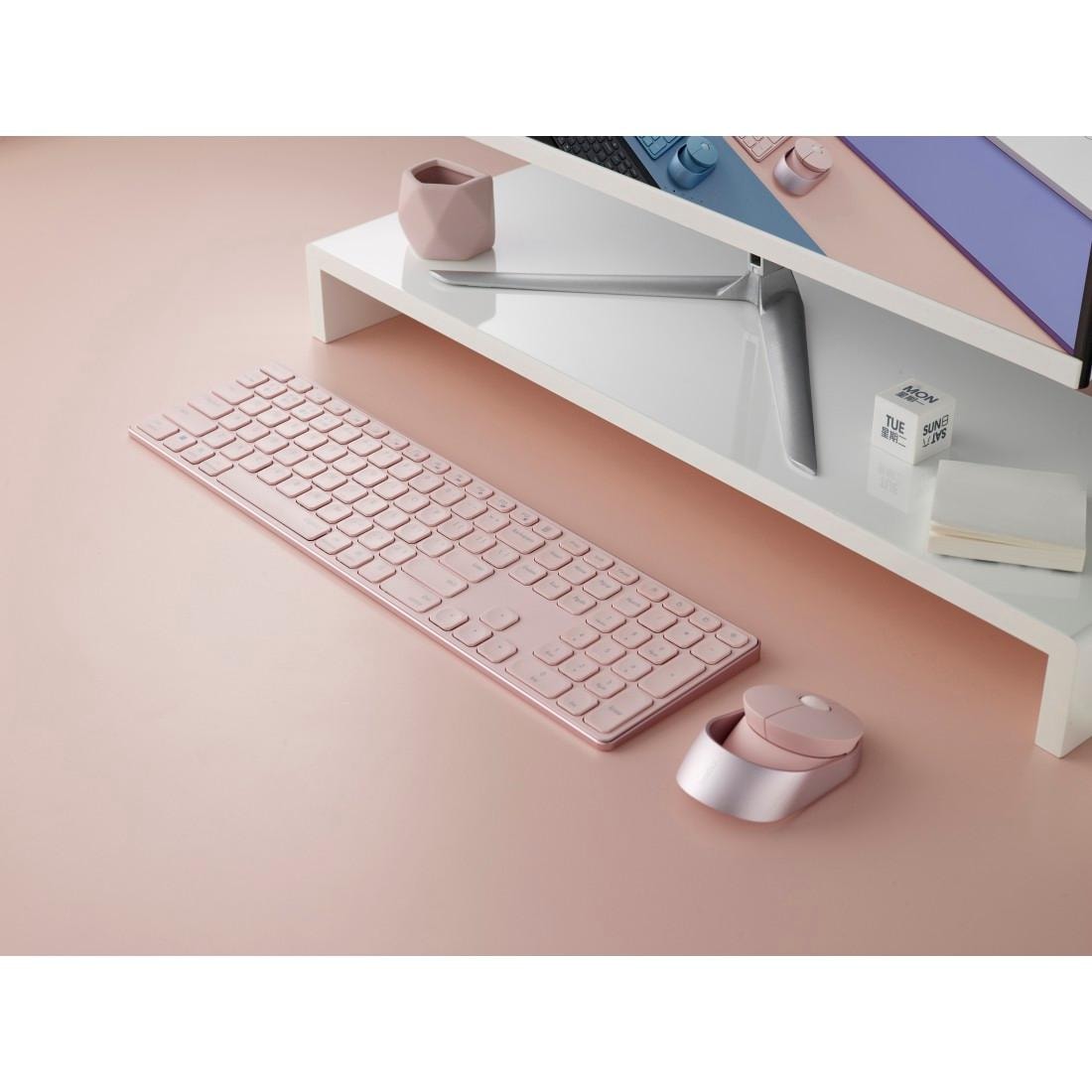Rapoo Tastatur- und Maus-Set »9850M Kabelloses Multi-Mode-Deskset, DE-Layout, 2.4 GHz, 1600 DPI«