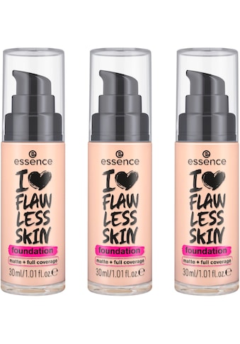 Foundation »I LOVE FLAWLESS Foundation«, (Set, 3 tlg.)