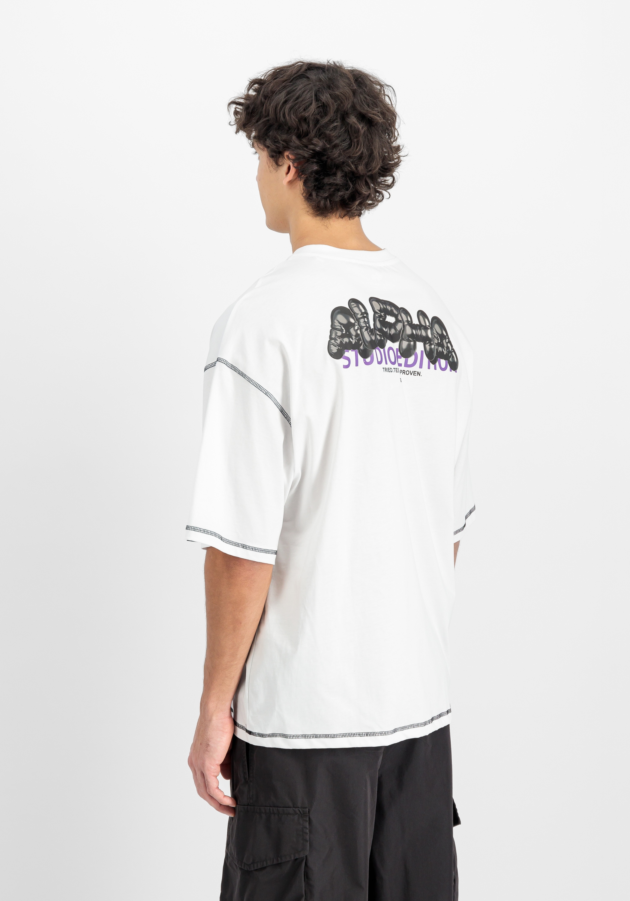 Alpha Industries T-Shirt »Alpha Industries Men - T-Shirts Studio Bubble Backprint T-Shirt«